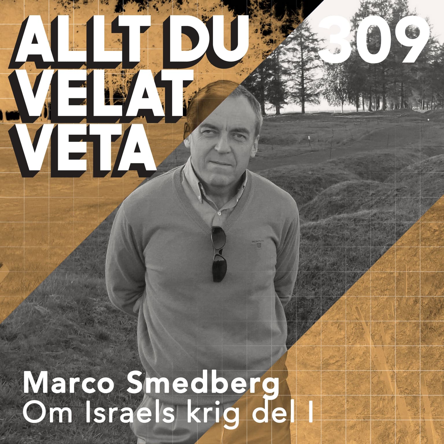 309 Om Israels krig del I med Marco Smedberg artwork