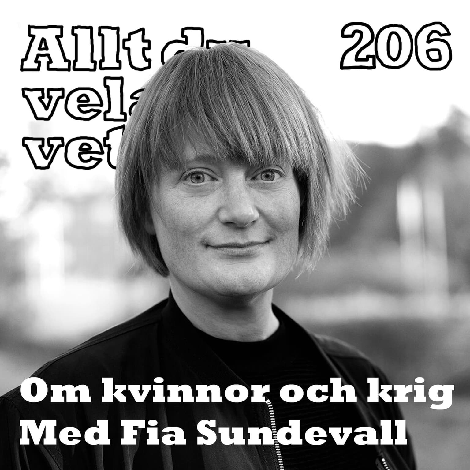 206 Om kvinnor och krig med Fia Sundevall artwork