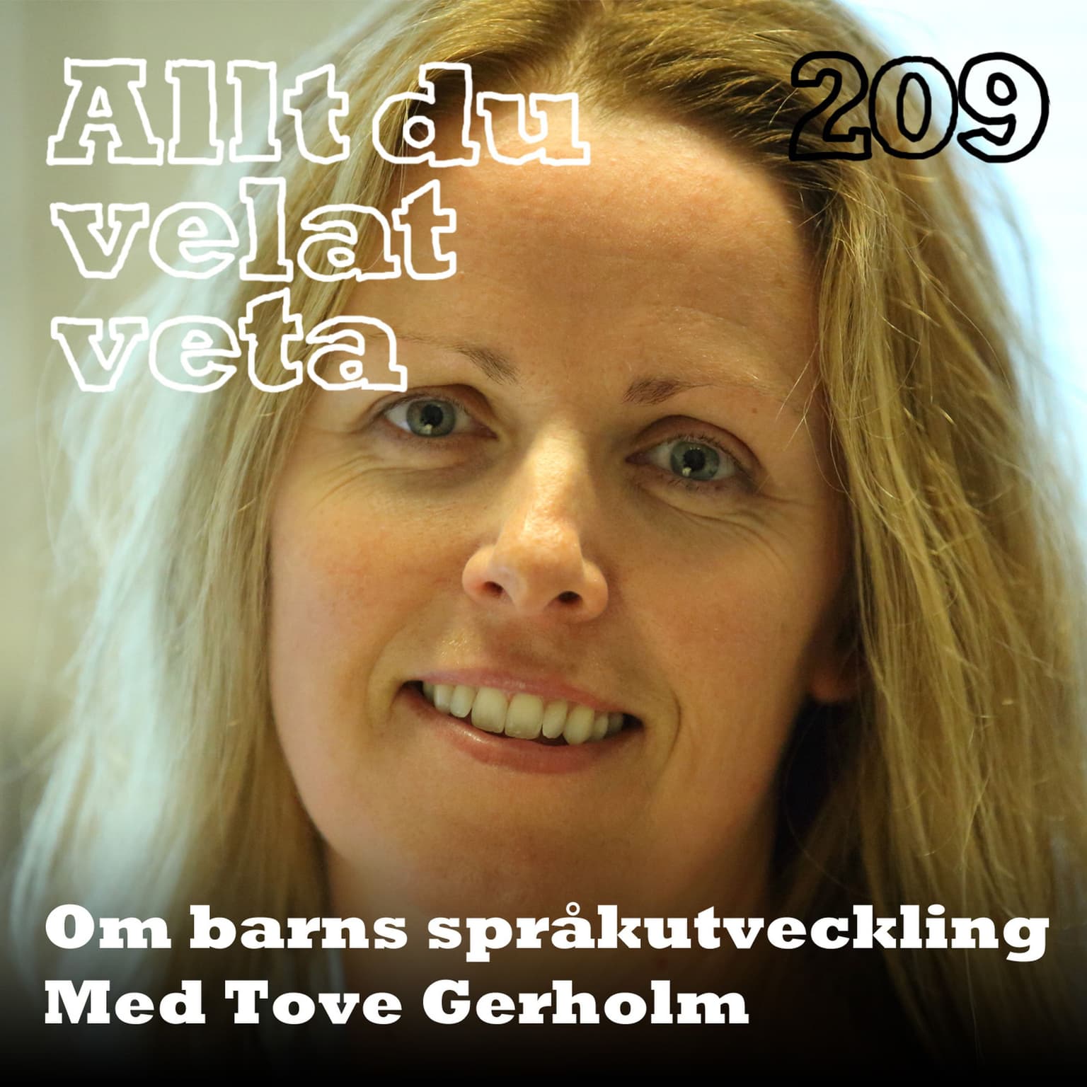 209 Om barns språkutveckling med Tove Gerholm artwork