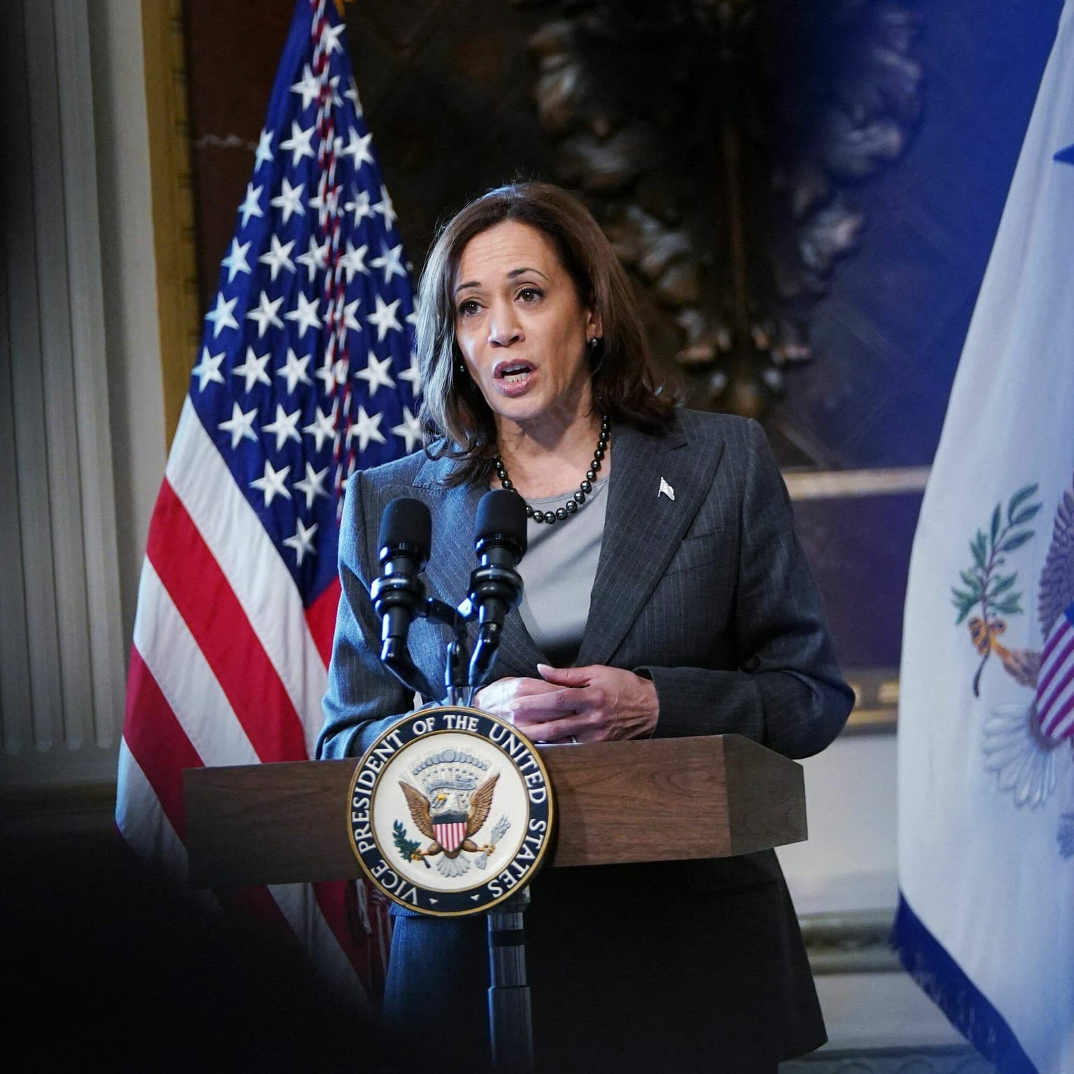 Can Kamala Harris find her footing on immigration? artwork