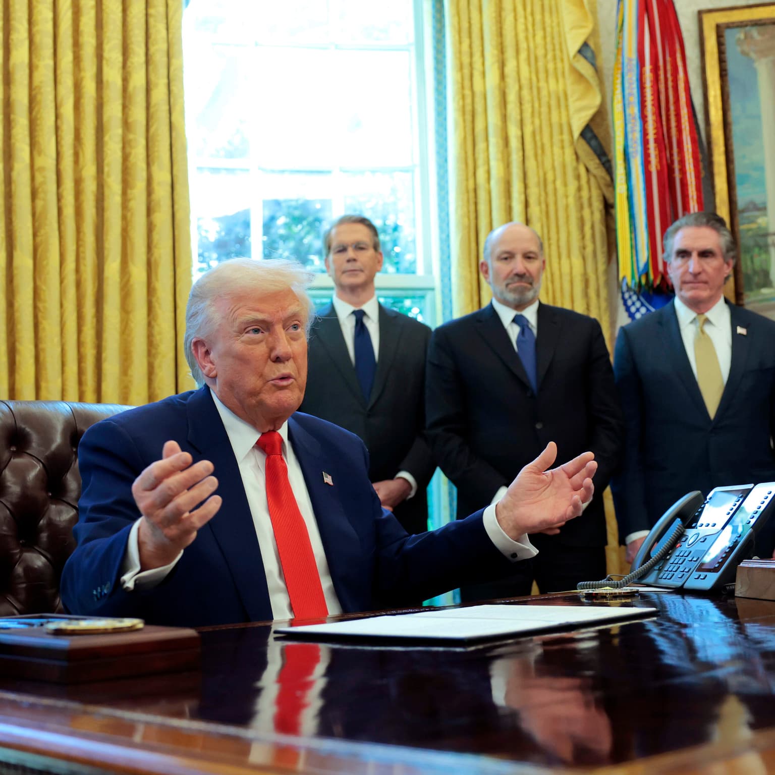 Big law in Trump's crosshairs artwork