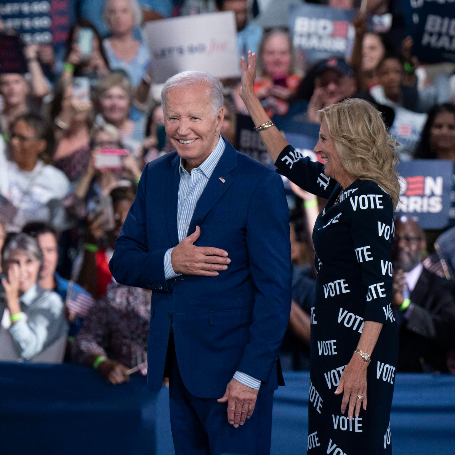 Biden tries to reassure voters after a shaky debate performance artwork