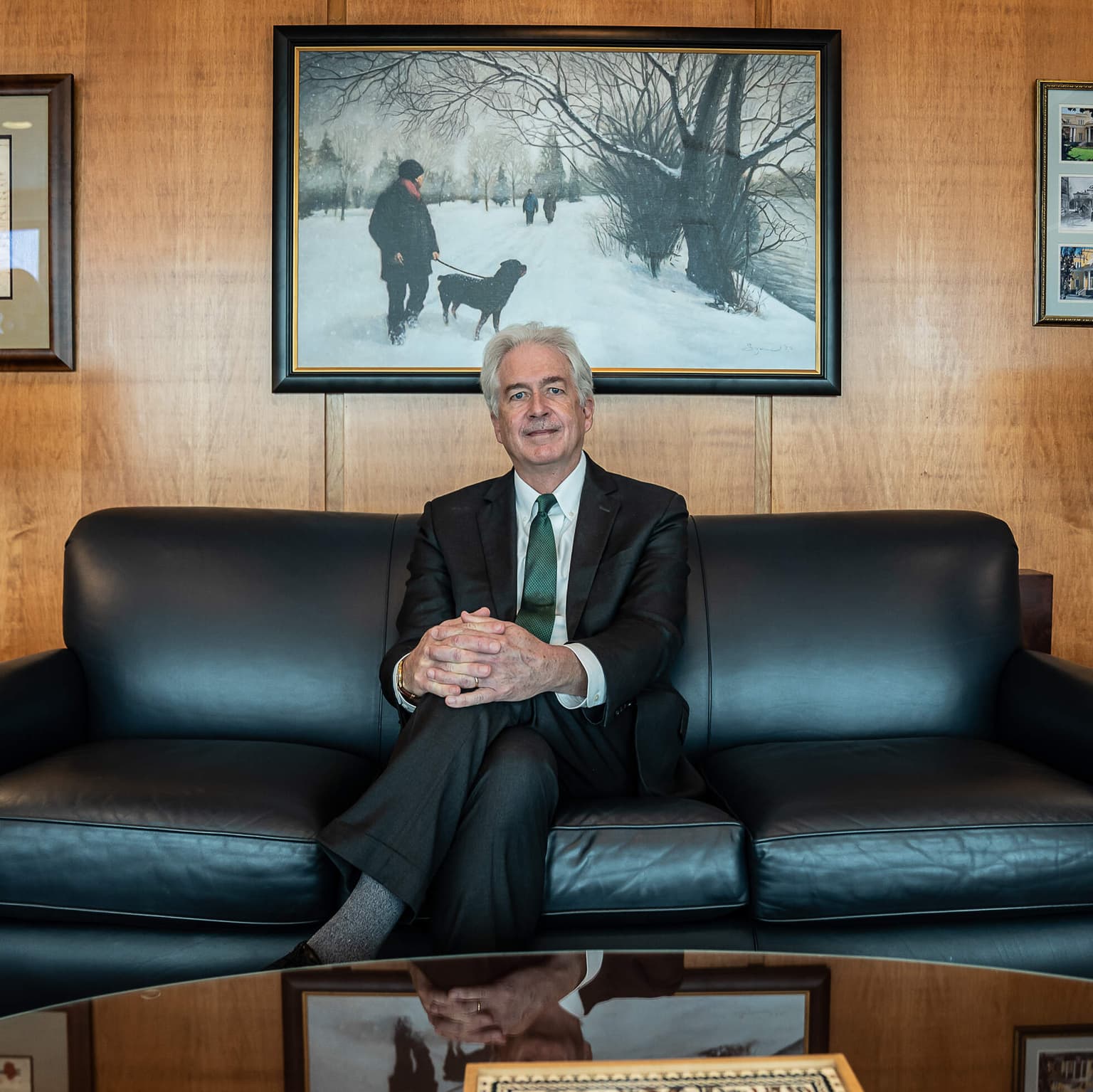 Keeping America Safe: CIA Director Burns reflects artwork