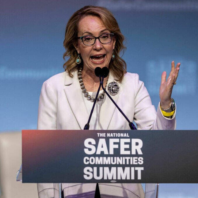 How Gabby Giffords is grappling with the rise in political violence artwork