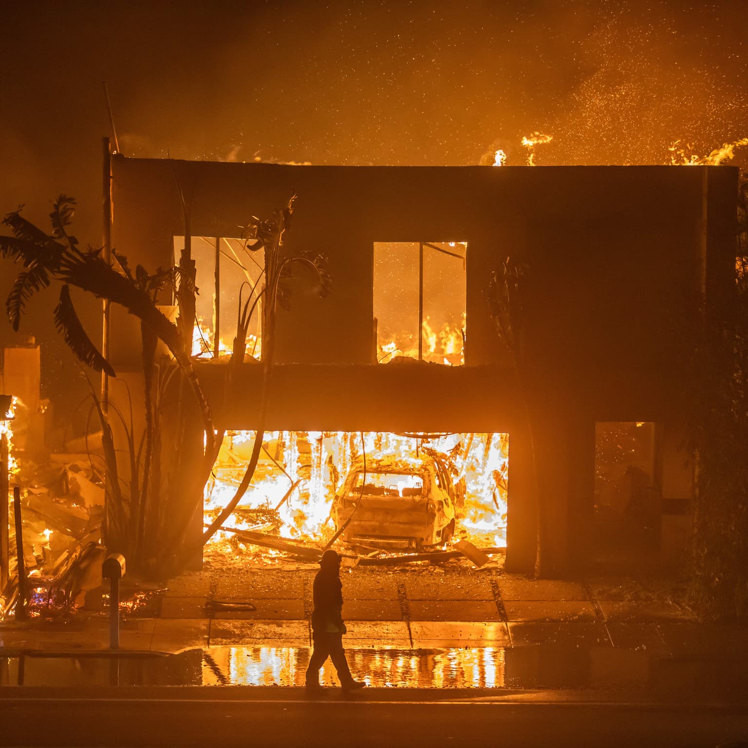 What happens when wildland fire reaches the city? artwork