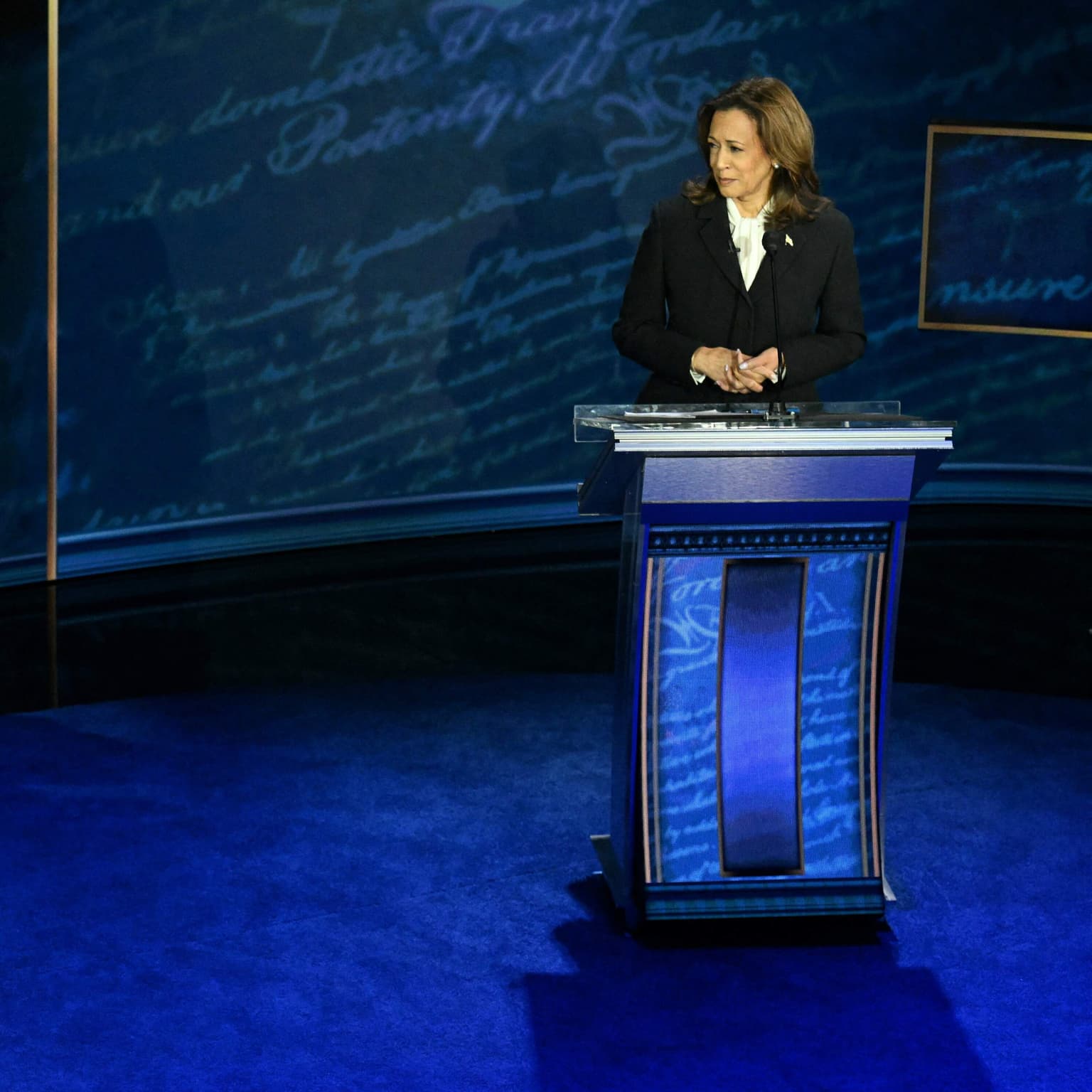 During Tuesday's debate, Harris was in command; Trump was incoherent artwork