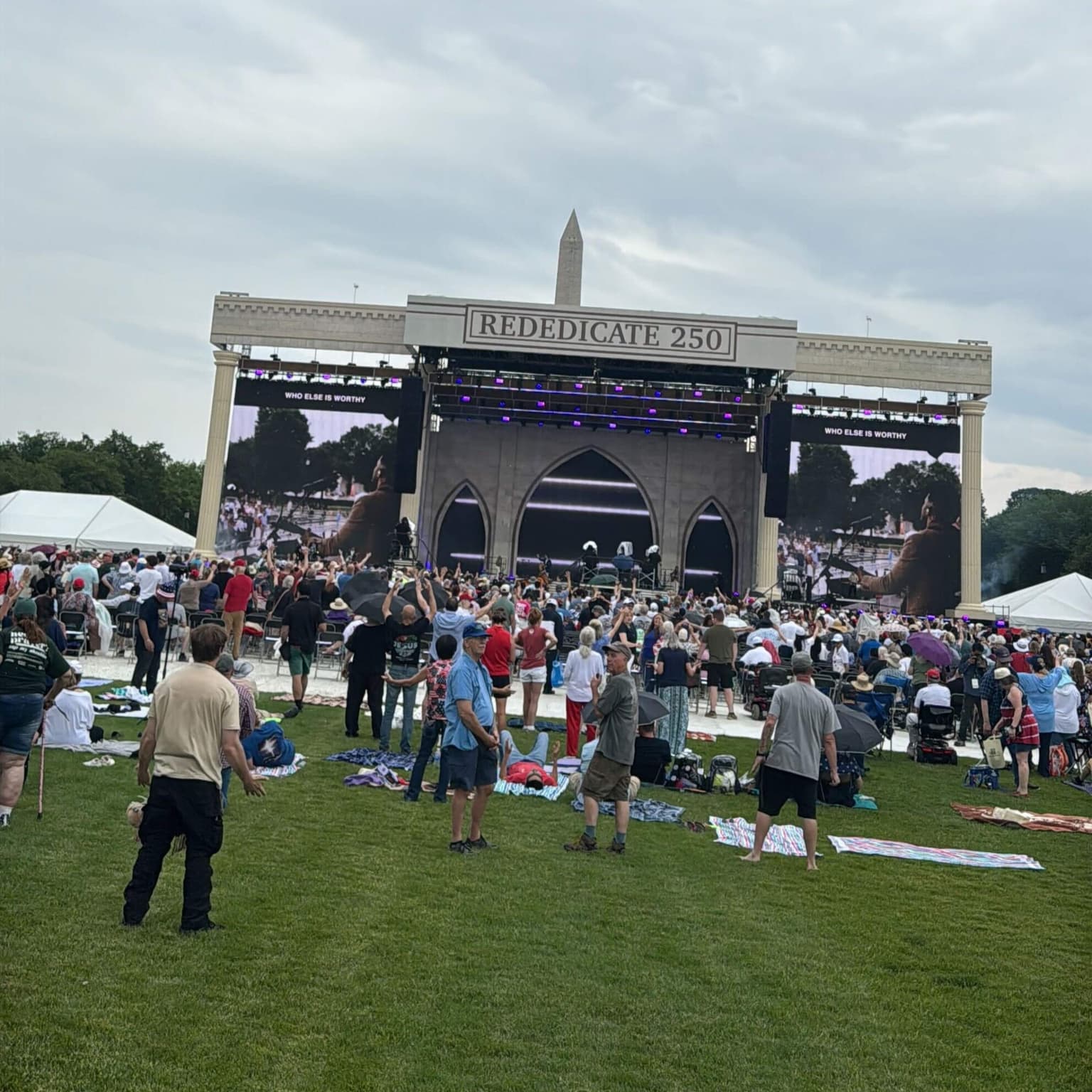 A prayer festival calls for more religion in politics, not less artwork