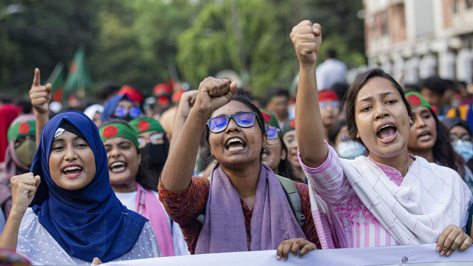 Bangladesh's student protestors are now helping to run the country artwork