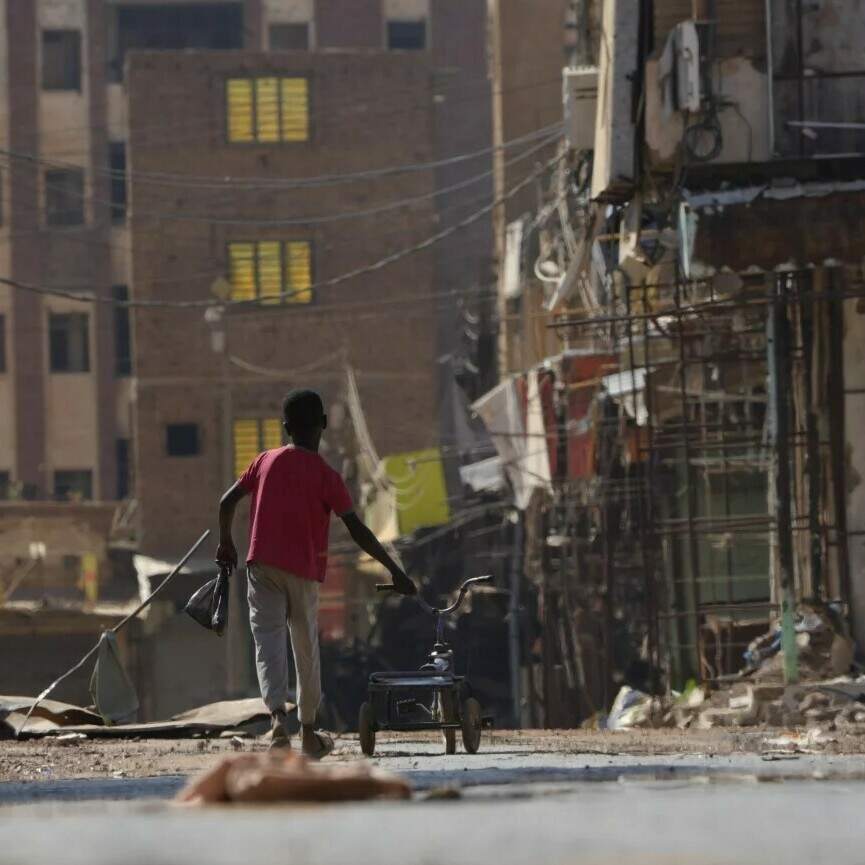 After two years of civil war, Sudan's capital is a shell of its former self artwork