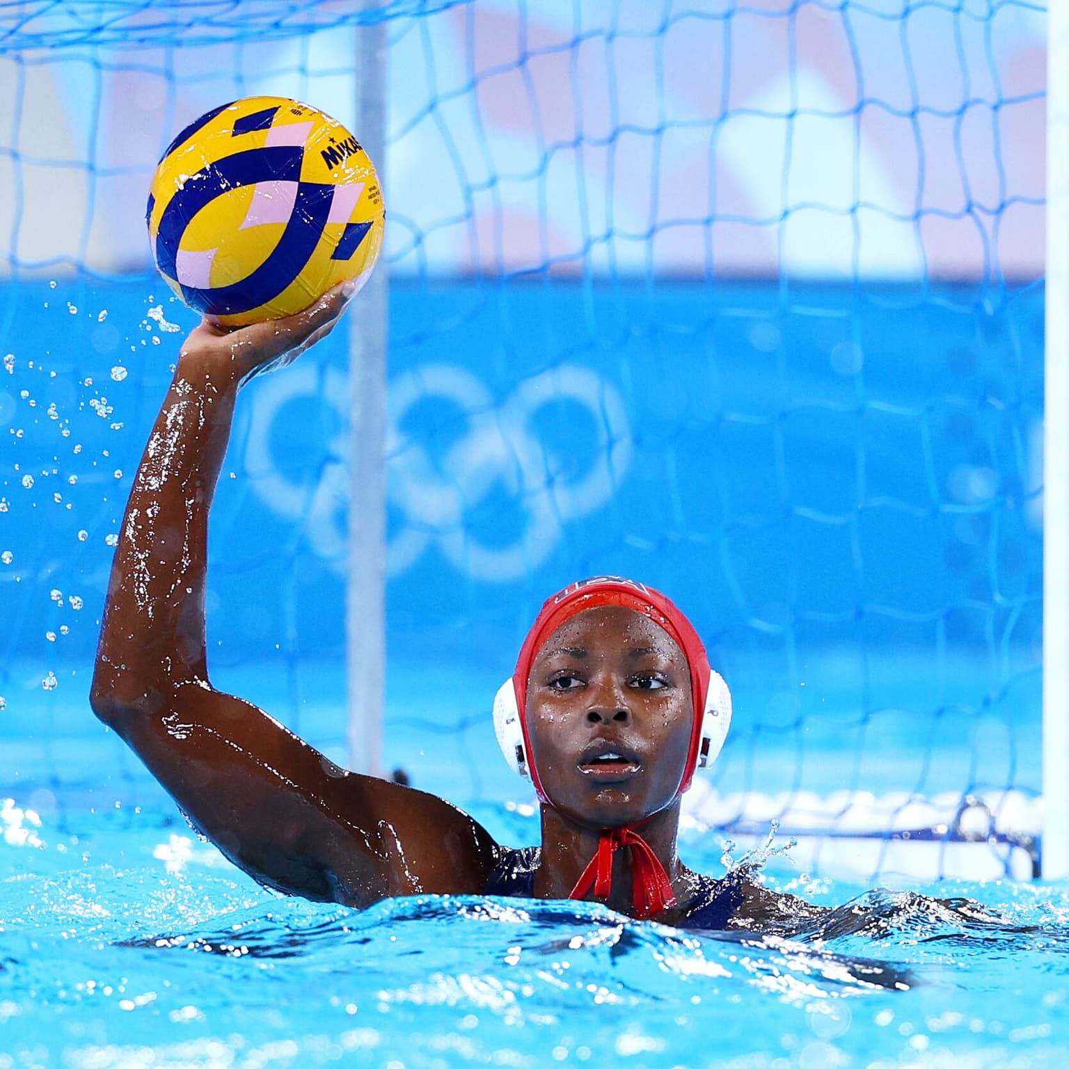 A look at Ashleigh Johnson, a powerhouse of women's water polo artwork