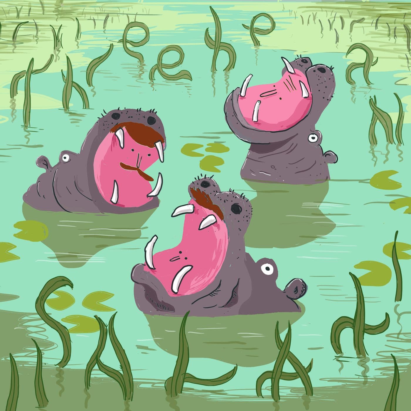 Hippos artwork