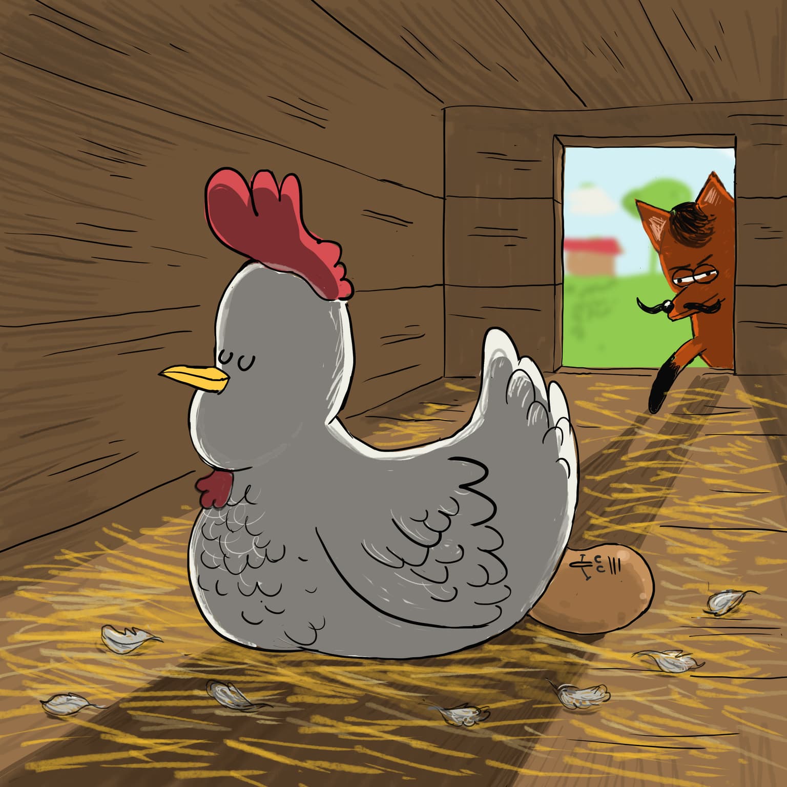 Chickens artwork