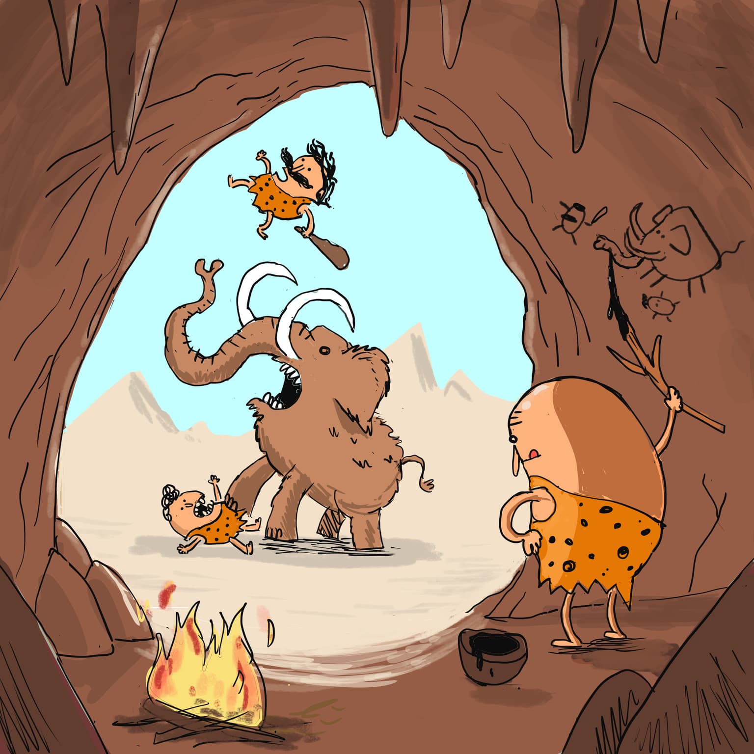 Cavemen artwork