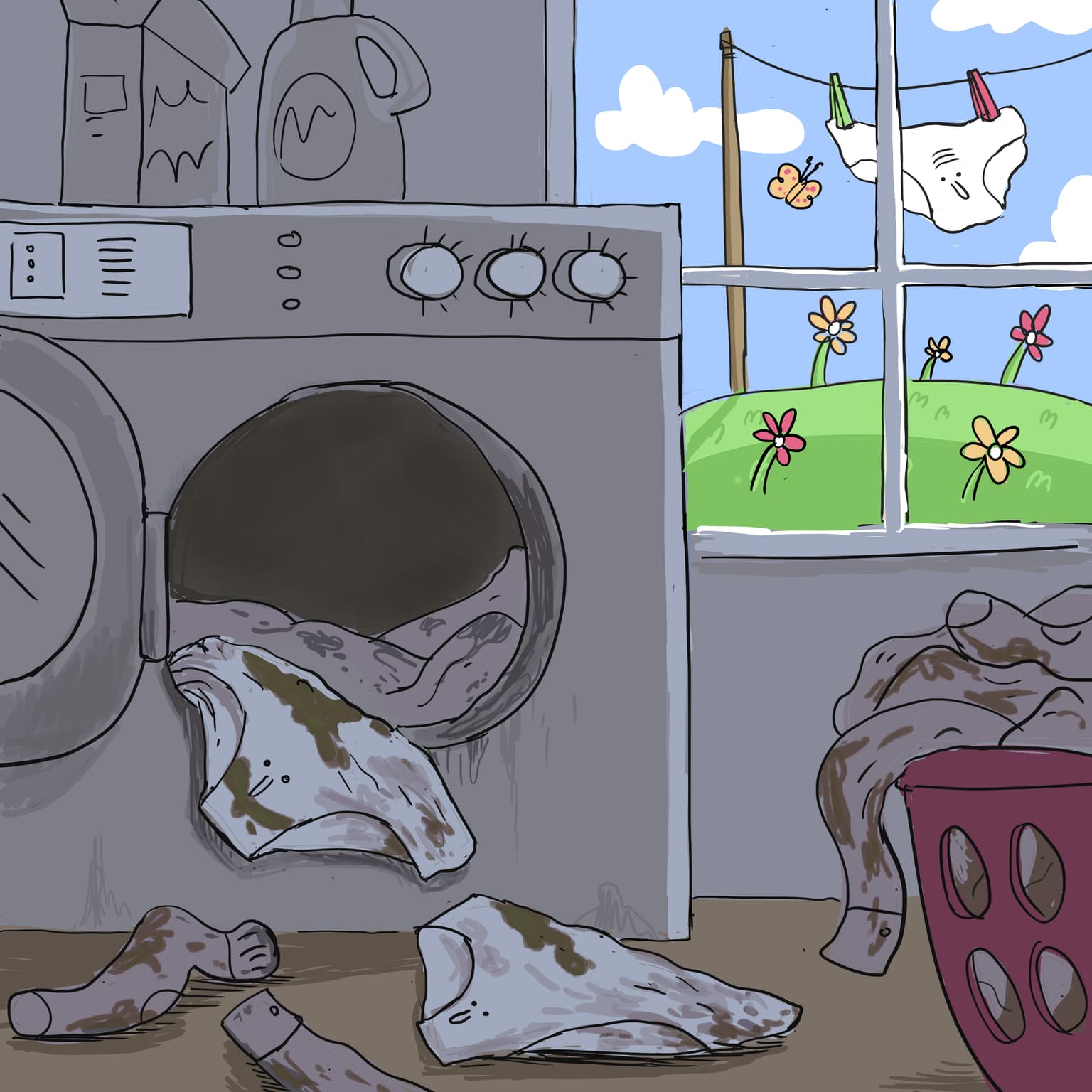 Laundry artwork