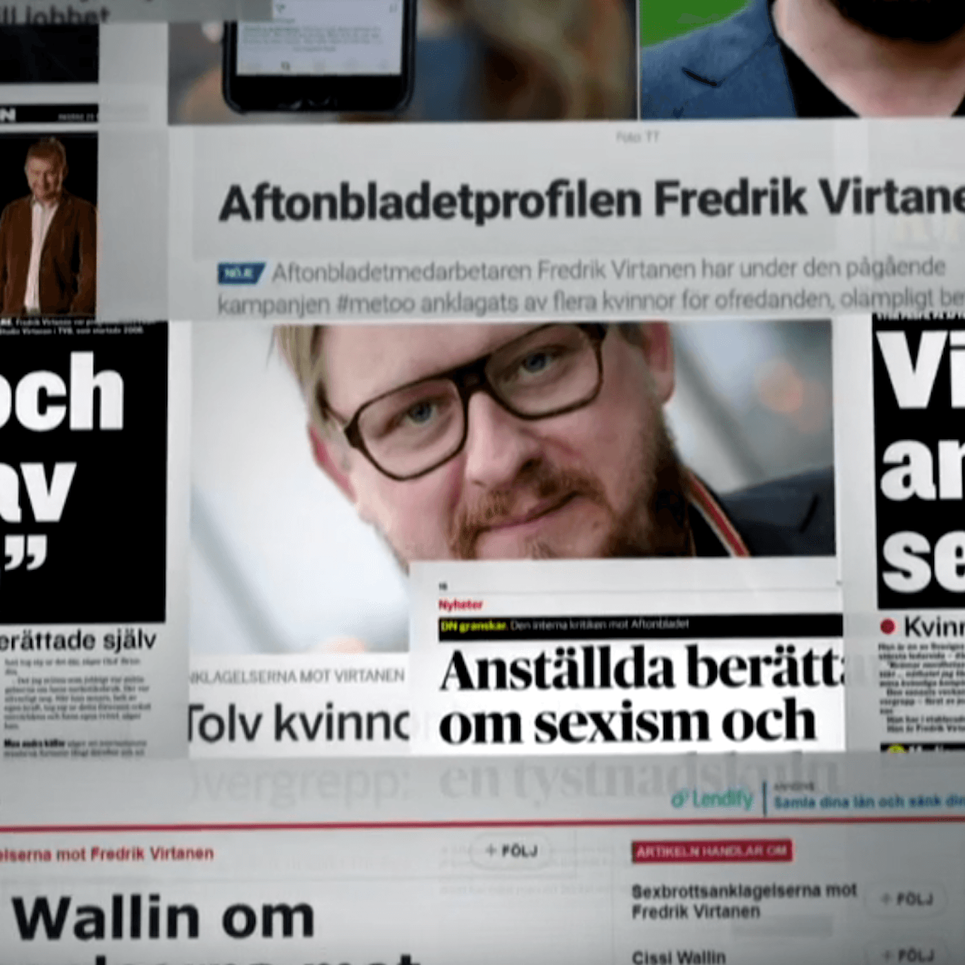 Vem fick skulden när Uppdrag granskning tog sig an metoo, strid om framtidens public service, från klickjakt till digitala prenumerationer artwork
