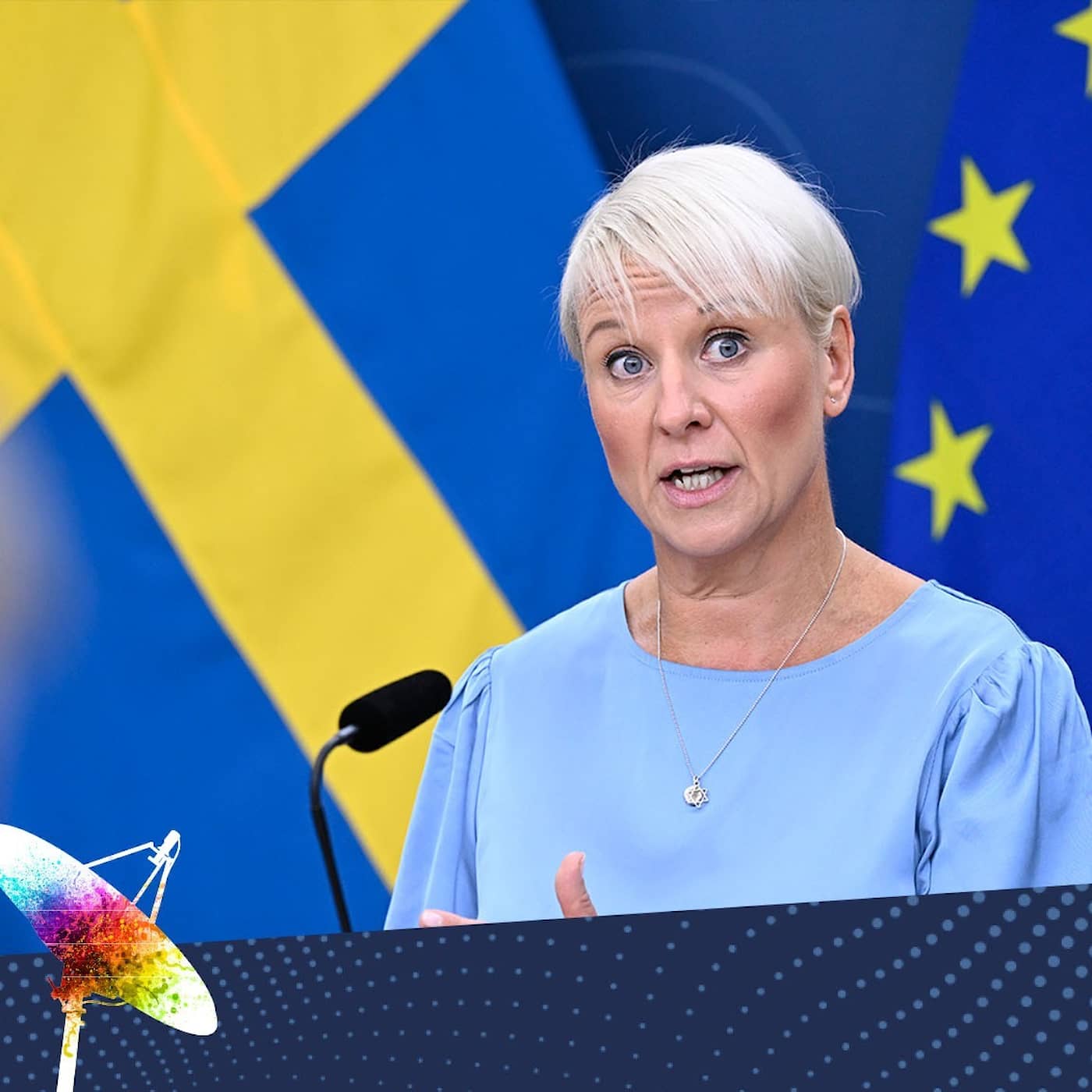 P4 Kronoberg gick vilse om ministerns davidsstjärna artwork