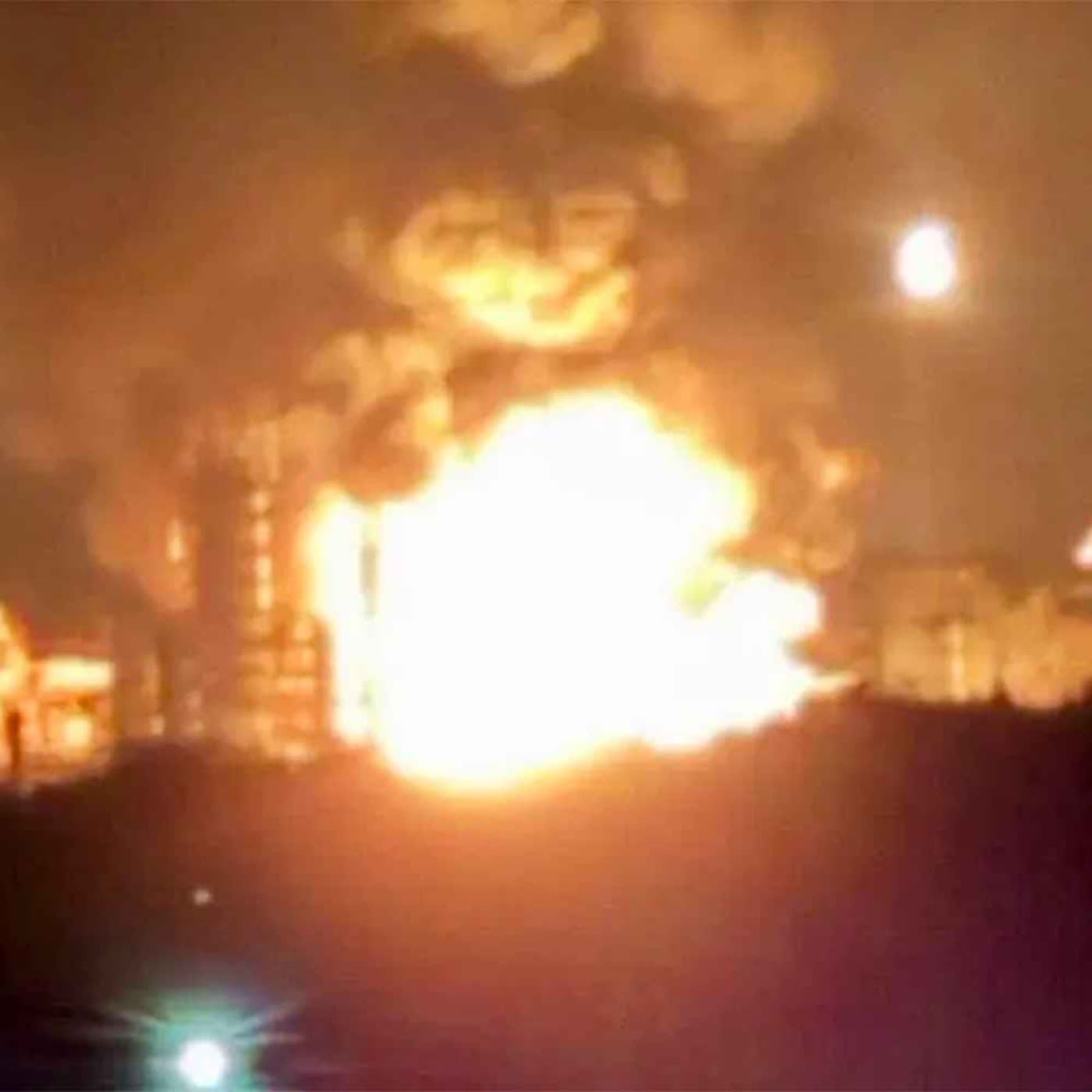 Huge explosion at ‘vital’ Russia oil refinery & how China secretly arms Russia with drones artwork