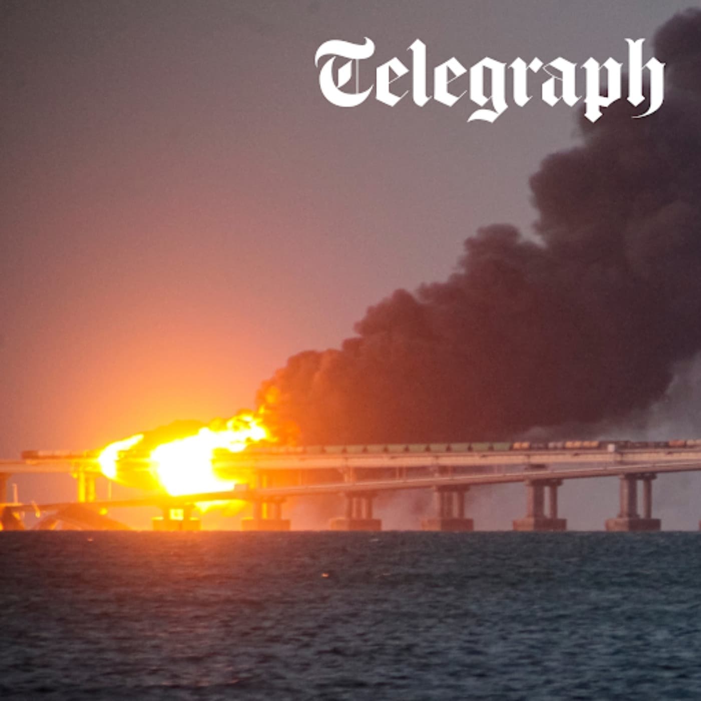 Ukraine destroys key bridges to 'strangle' occupied Crimea & shock resignation by UK Defence Secretary John Healey artwork