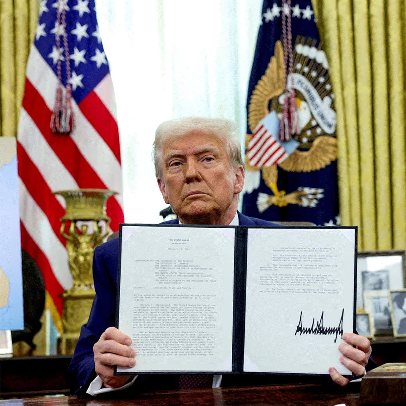 Trump declares trade war on the West & Russia falls for British April Fool’s Day joke artwork