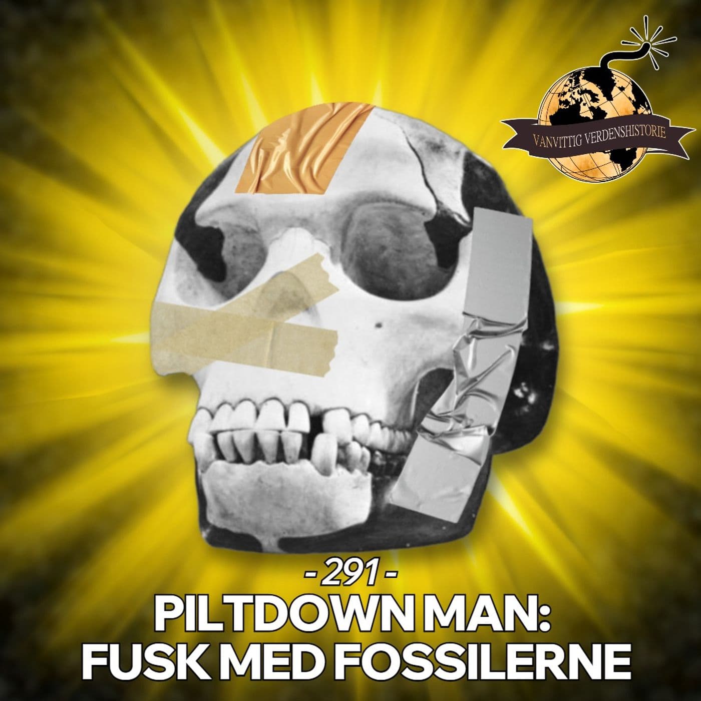 #291: Piltdown Man: Fusk med Fossilerne artwork
