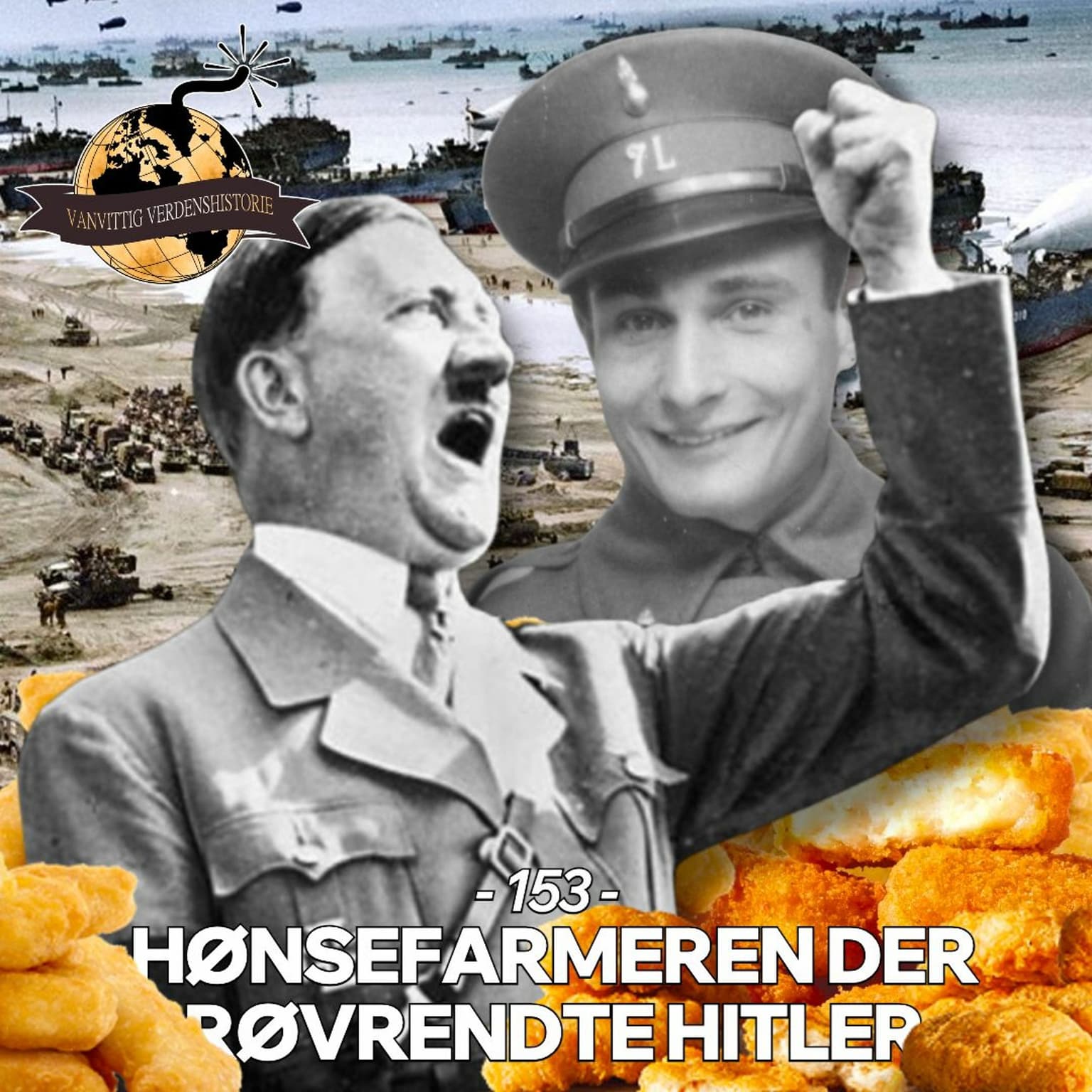 #153: Hønsefarmeren der røvrendte Hitler artwork