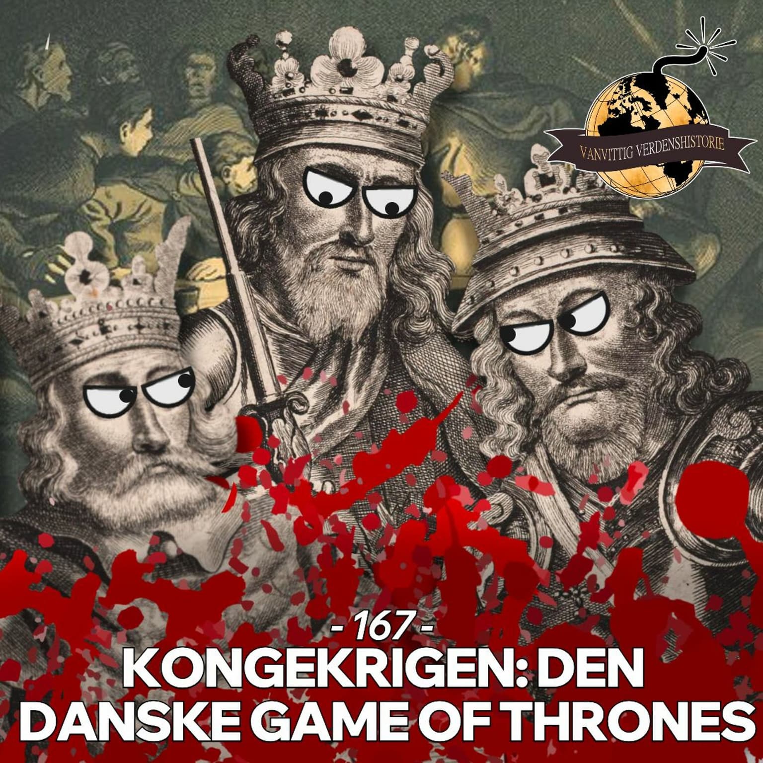 #167: Kongekrigen: Den Danske Game of Thrones artwork