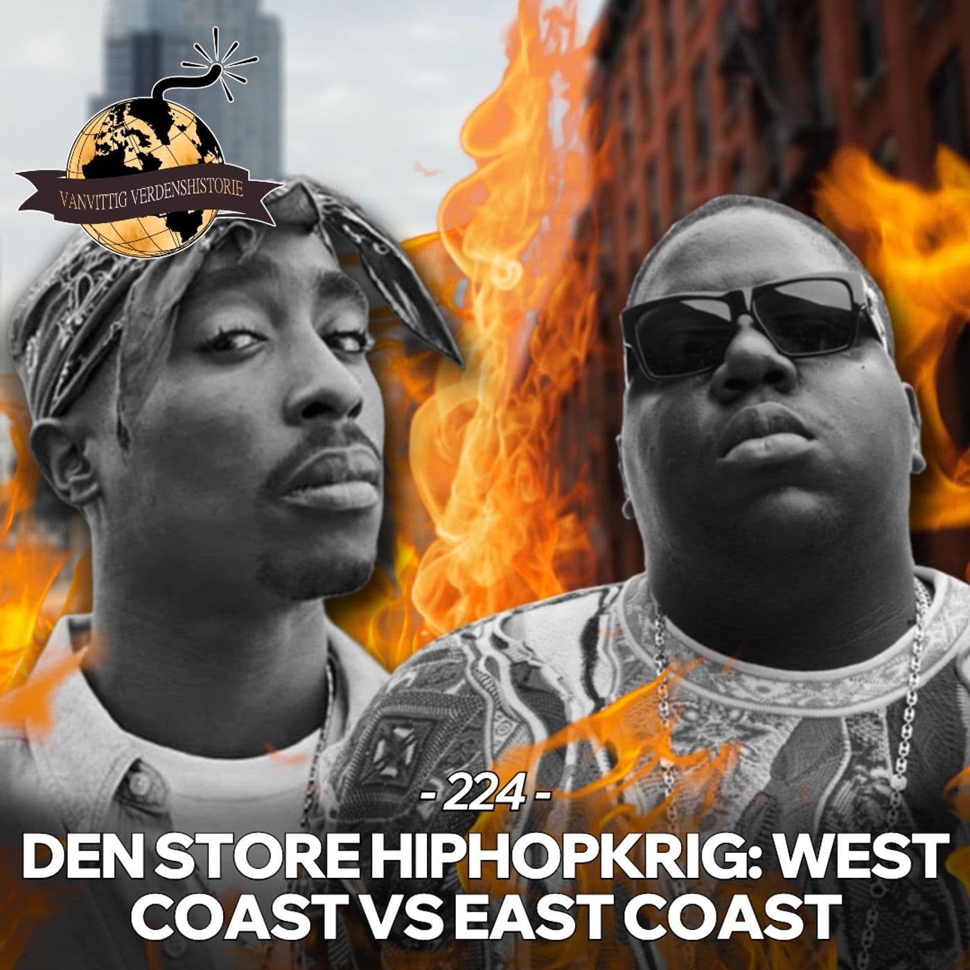 #224: Den Store Hiphopkrig: West Coast vs East Coast artwork