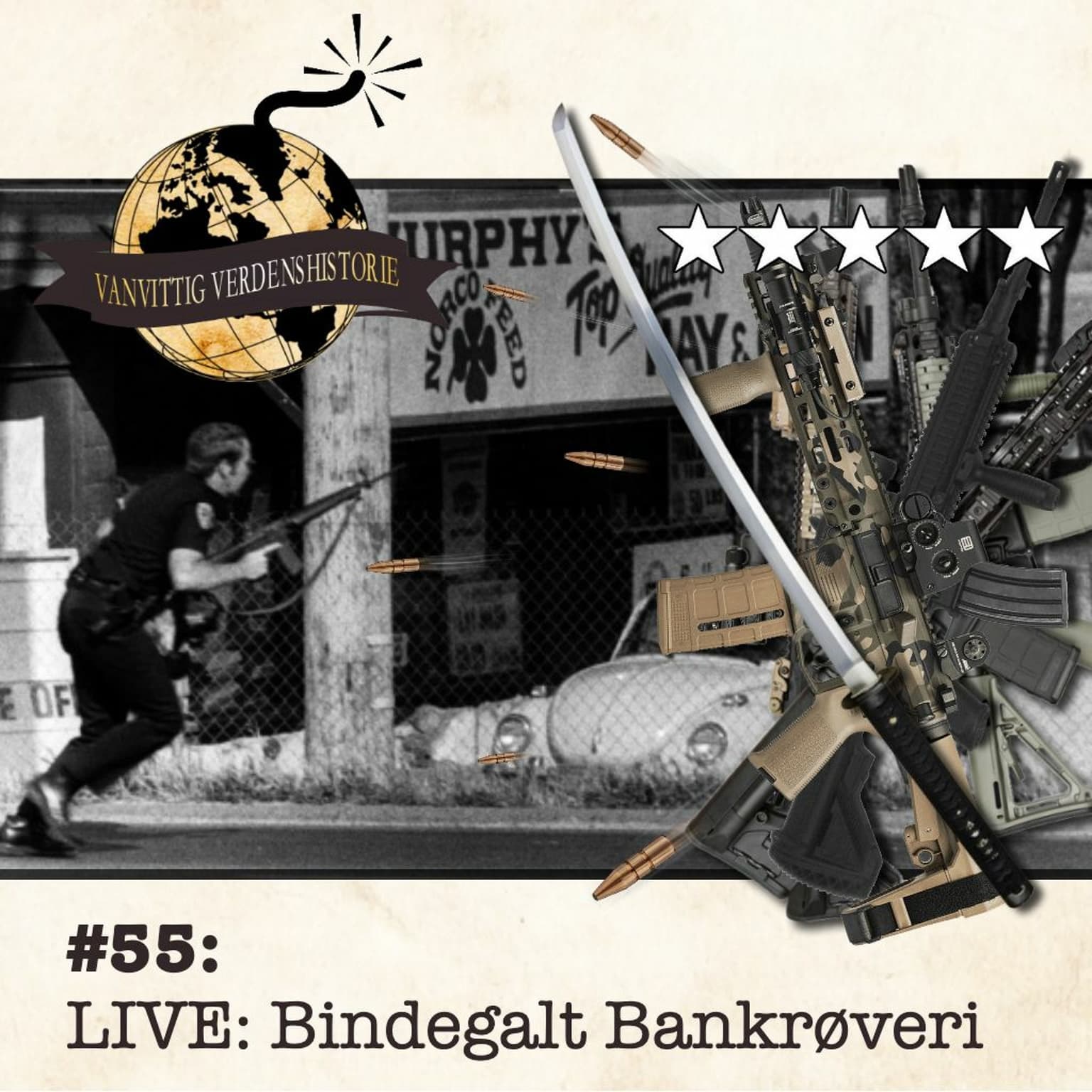 #55: Bindegalt Bankrøveri! (Live fra Grimfest) artwork