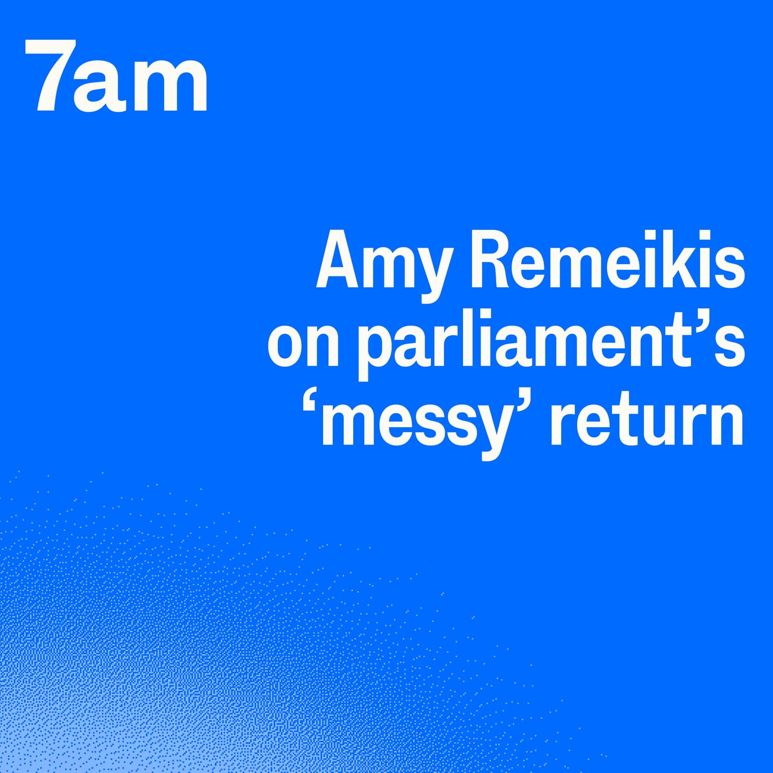 Amy Remeikis on parliament’s ‘messy’ return artwork