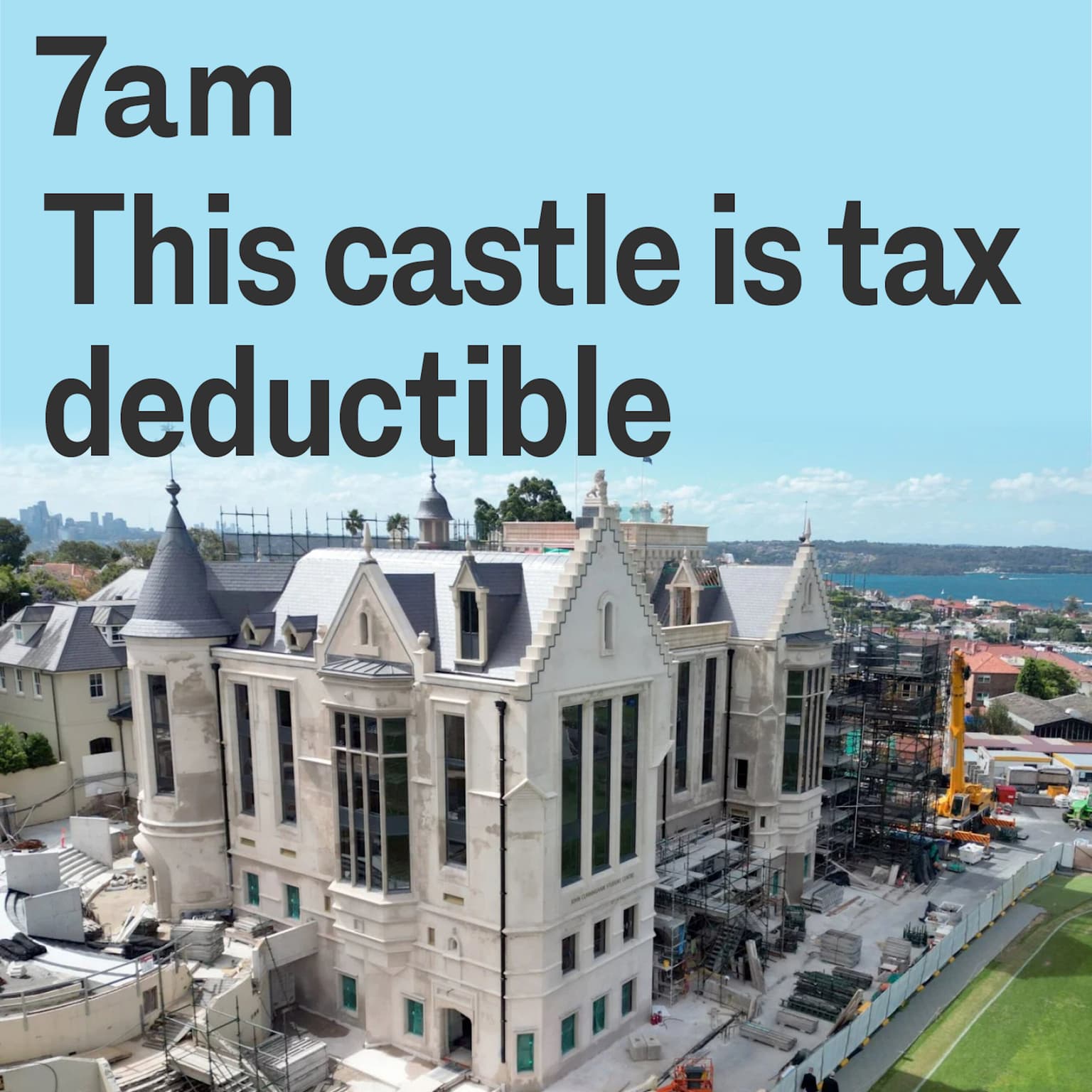 This castle is tax deductible artwork