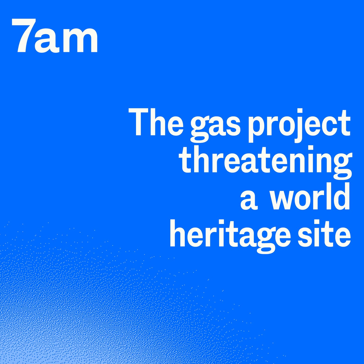 The gas project threatening a world heritage site artwork