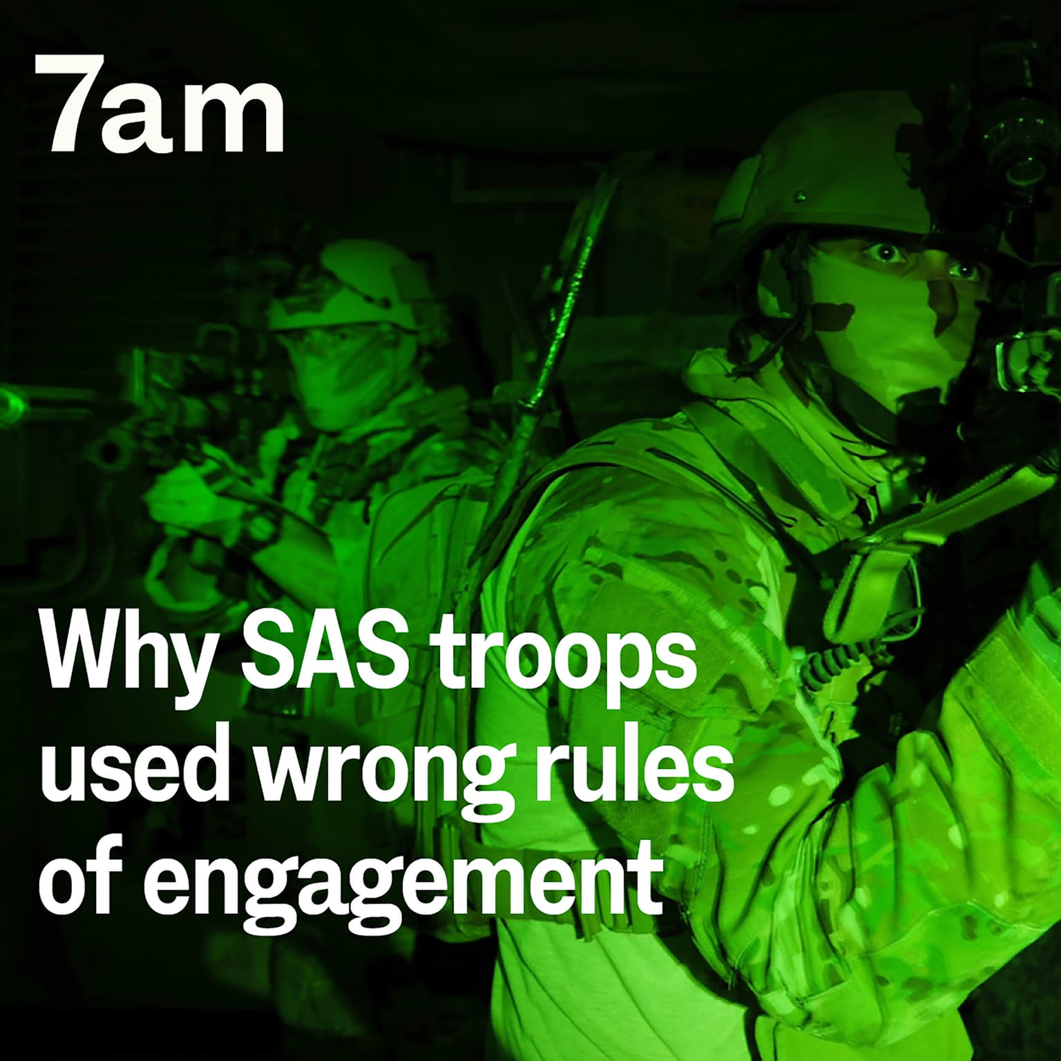 Why SAS troops used wrong rules of engagement artwork