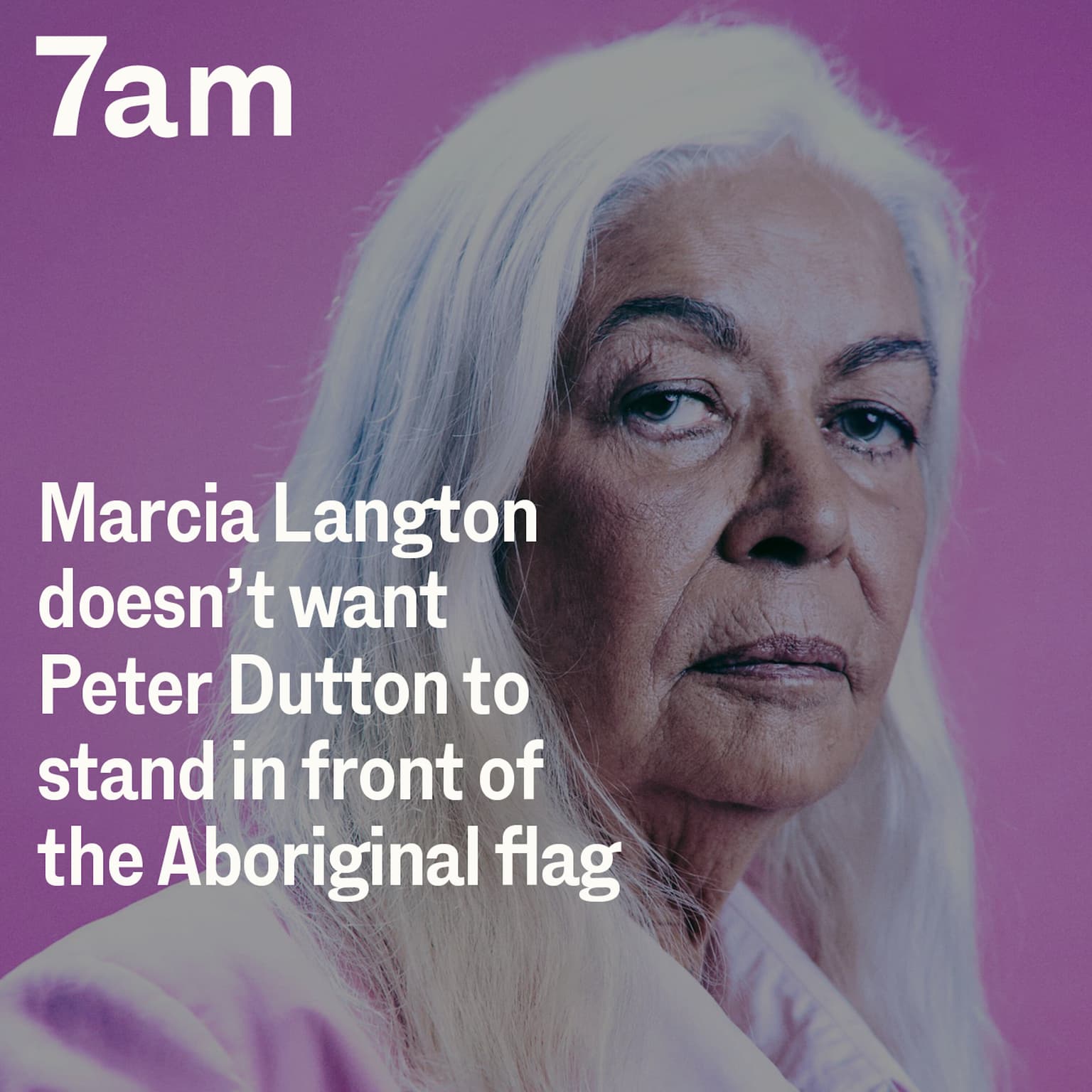 Marcia Langton doesn't want Peter Dutton to stand in front of the Aboriginal flag artwork