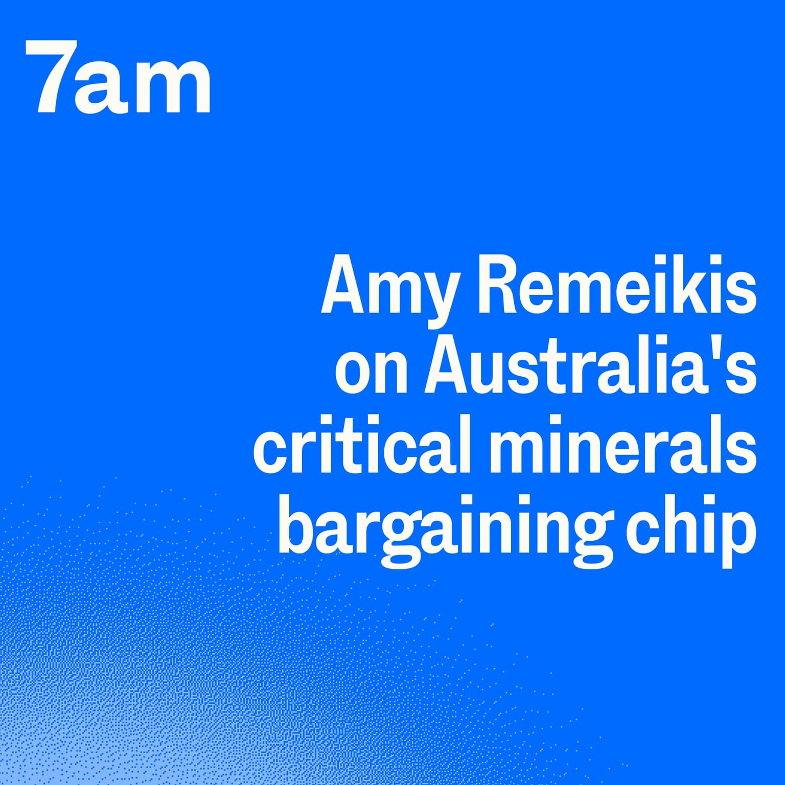 Amy Remeikis on Australia's critical minerals bargaining chip artwork