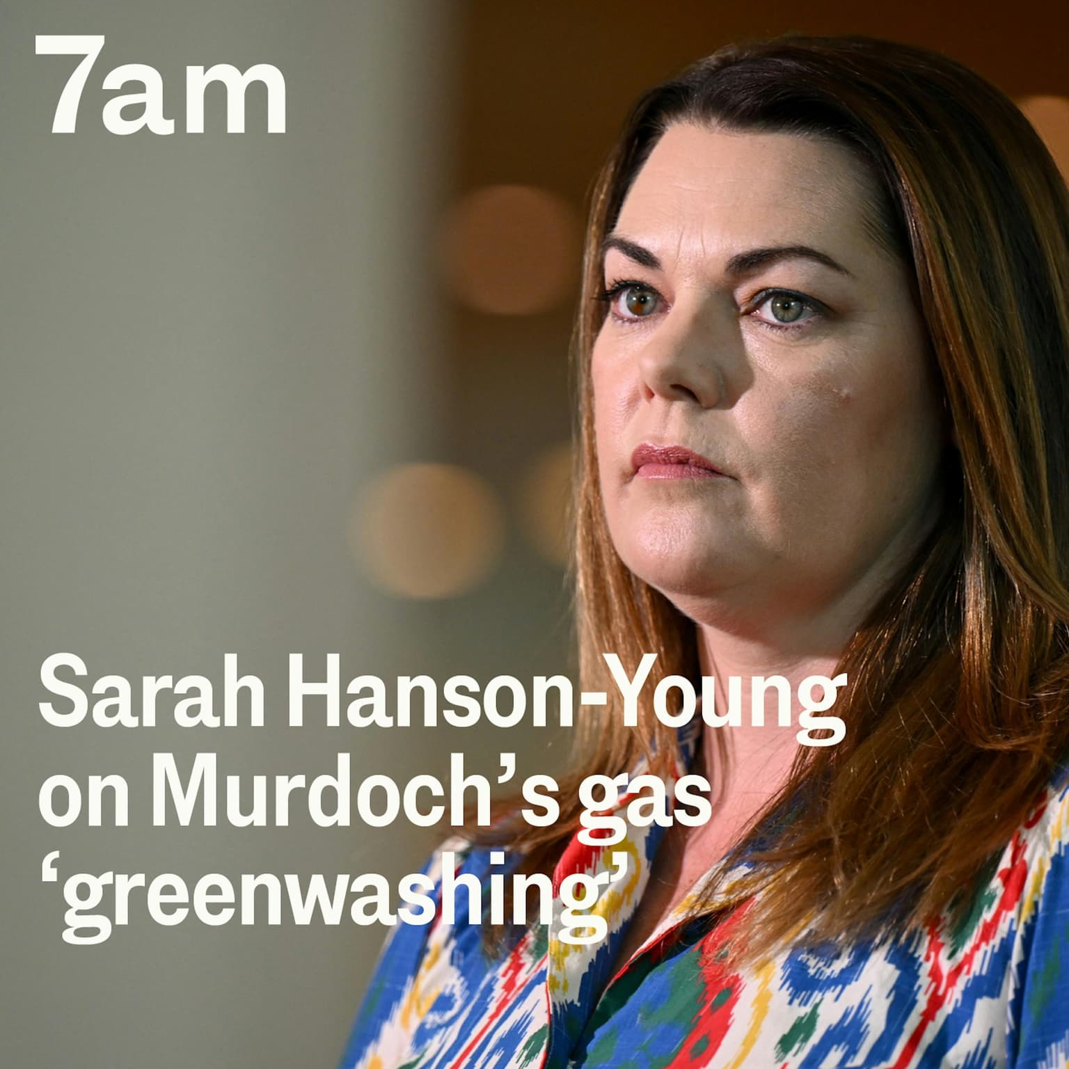 Sarah Hanson-Young on Murdoch’s gas ‘greenwashing’ artwork