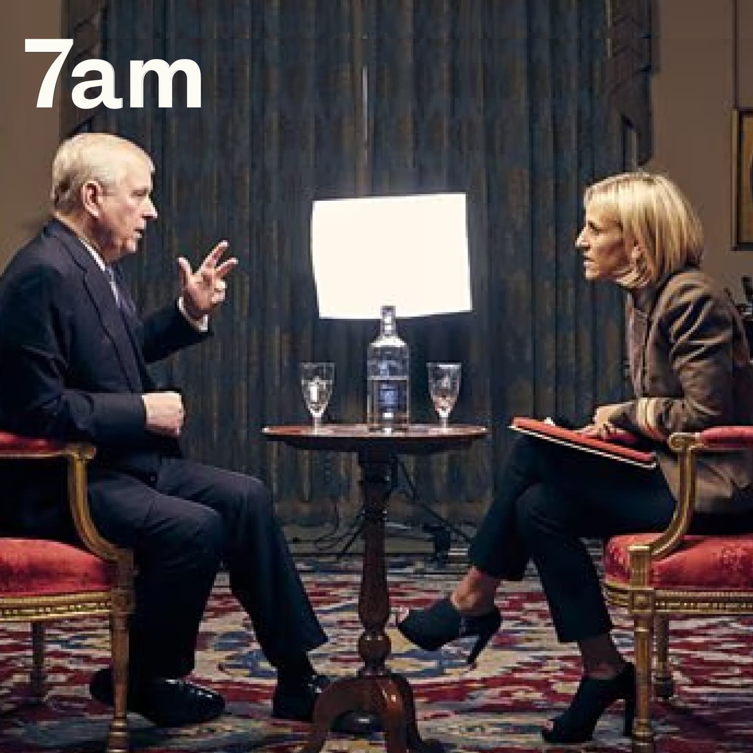 Emily Maitlis on Epstein, Andrew, and the new world order artwork