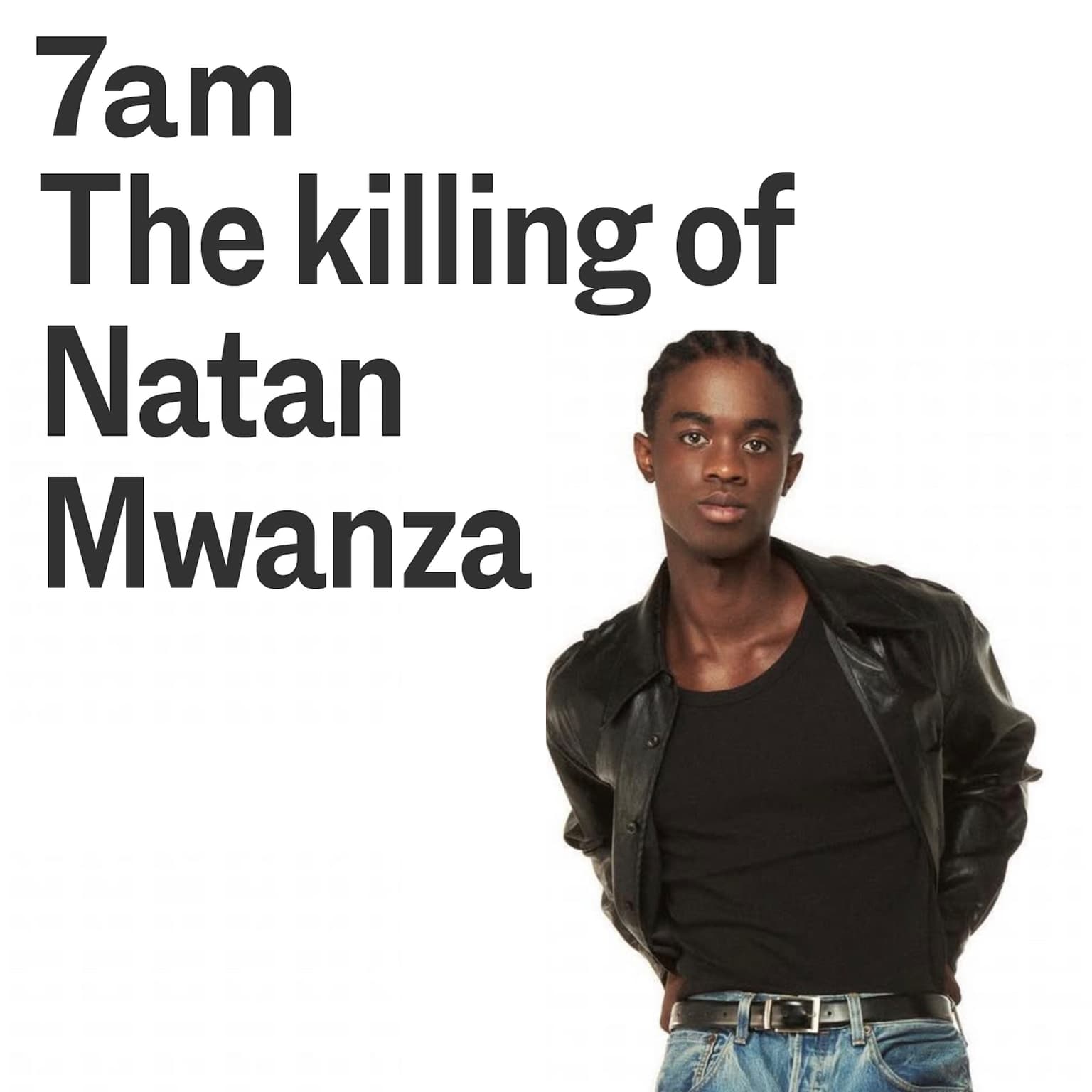 The killing of Natan Mwanza artwork
