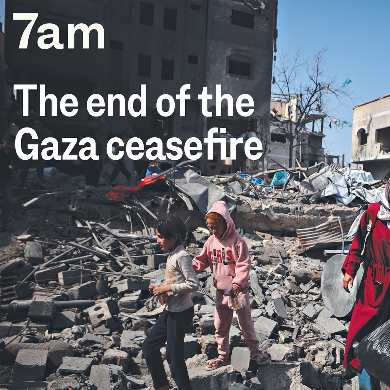 The end of the Gaza ceasefire artwork