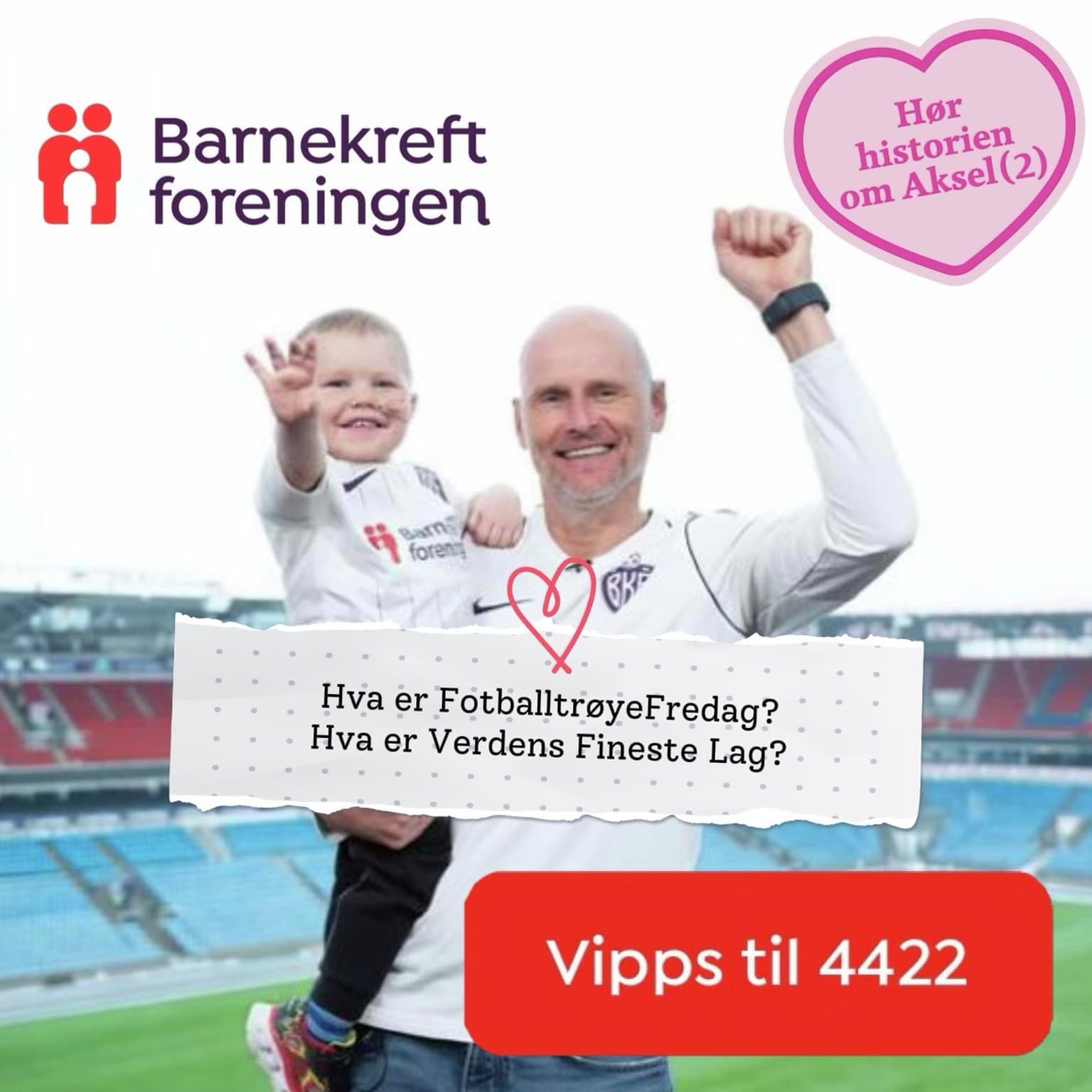FotballtrøyeFredag. Vipps til 4422 artwork