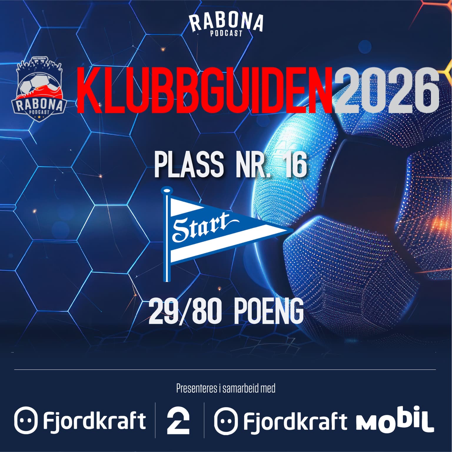 KlubbGuiden 16.plass: Start artwork