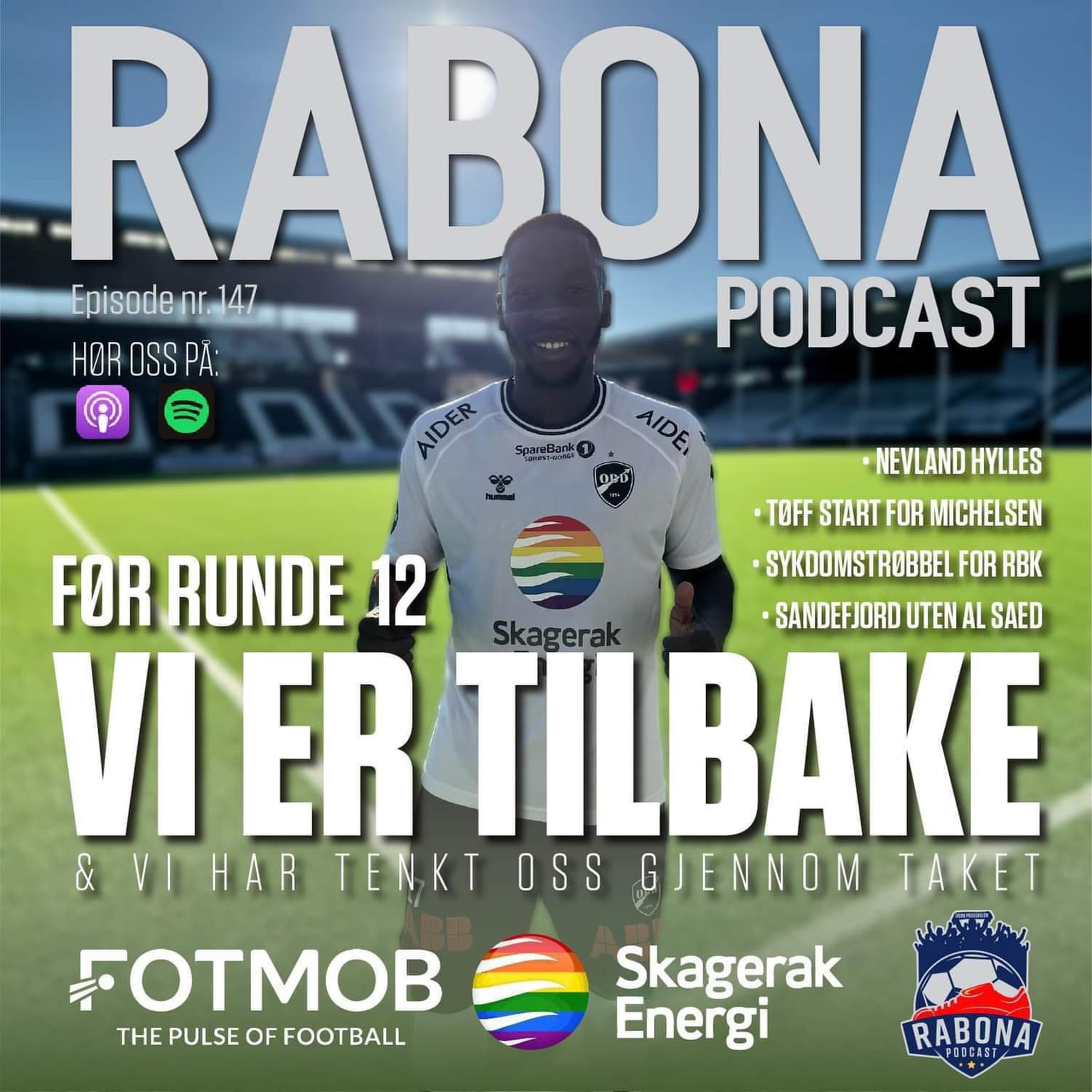 147. Før runde 12, med Helstad og Sundet artwork