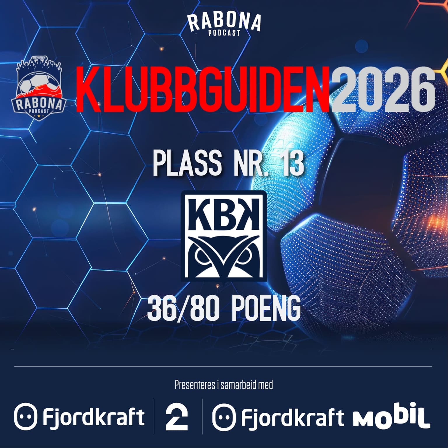 KlubbGuiden 13.plass: KBK artwork