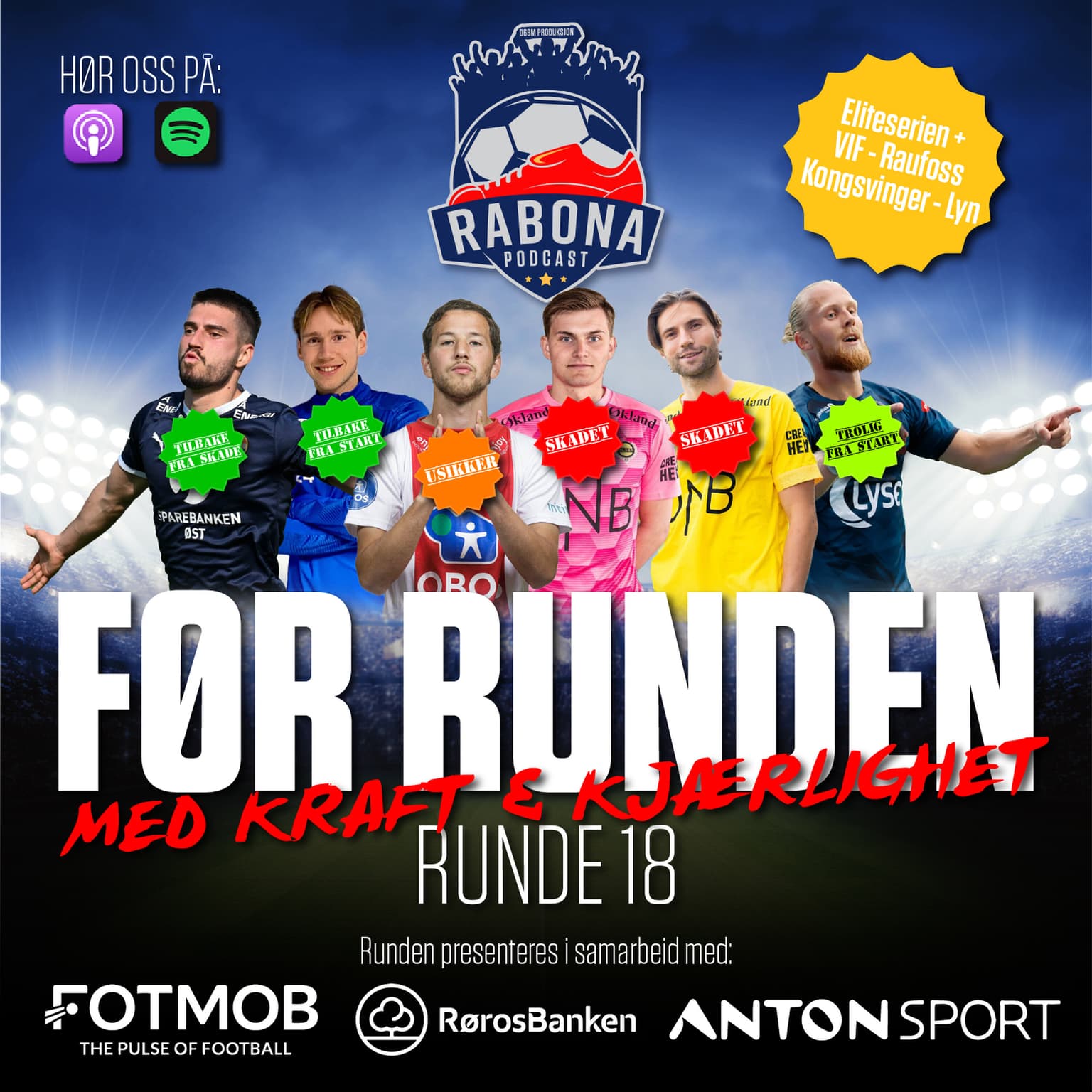 159. Før runde 18: "Med kraft og kjærlighet" artwork