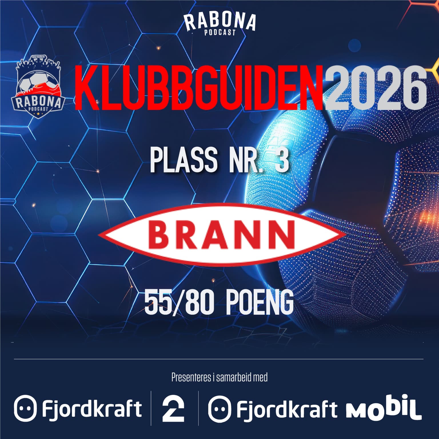 KlubbGuiden 3.plass: Brann artwork
