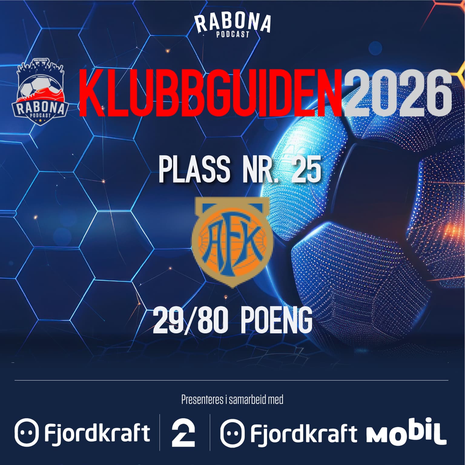 KlubbGuiden 15.plass- AAFK artwork