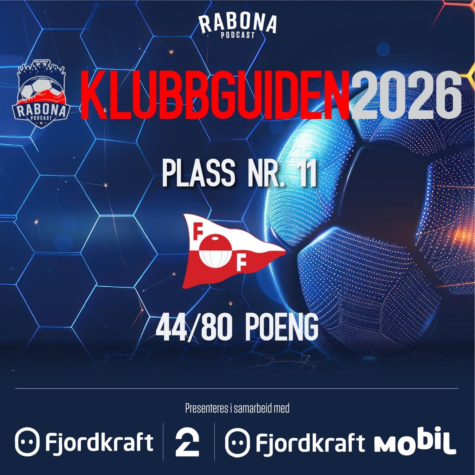 KlubbGuiden 11.plass: Fredrikstad artwork
