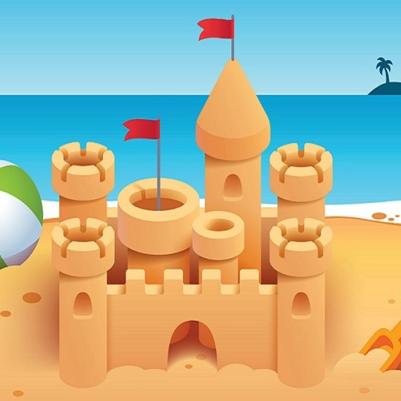 Geo på stranden artwork
