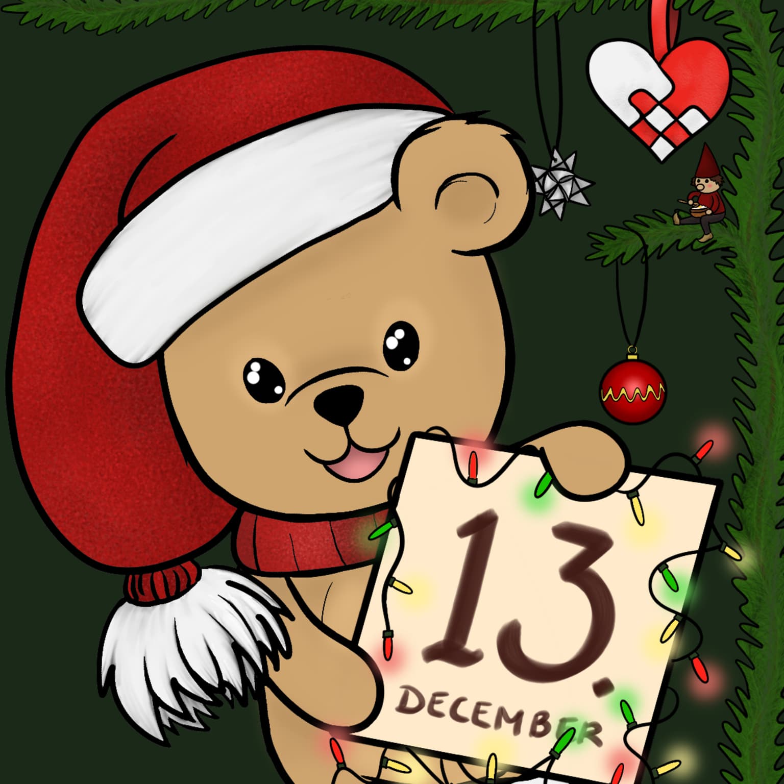 13. december - Lucia-optoget artwork