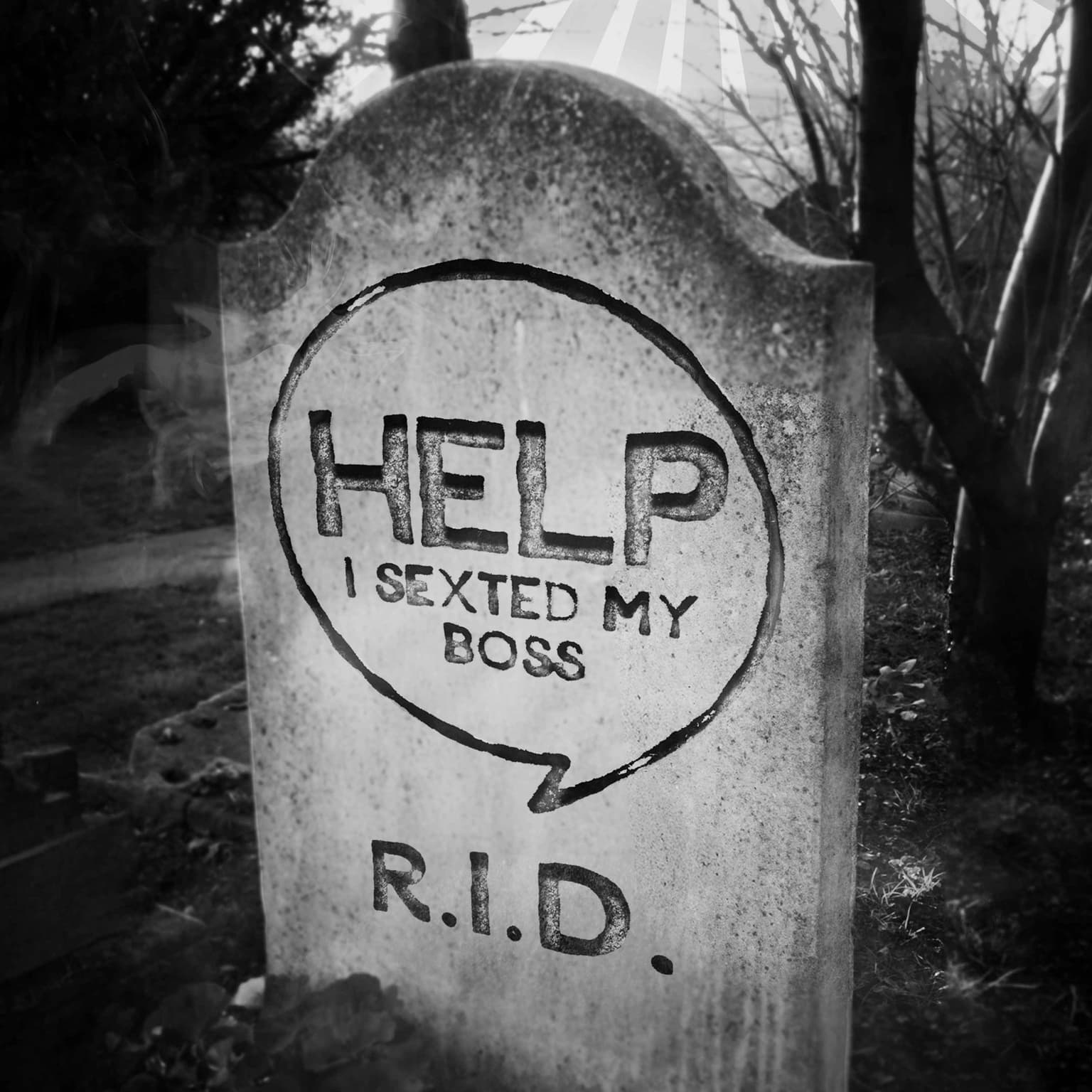 The Help I Sexted My Boss FUNERAL | William and Jordan visit the AFTERLIFE artwork