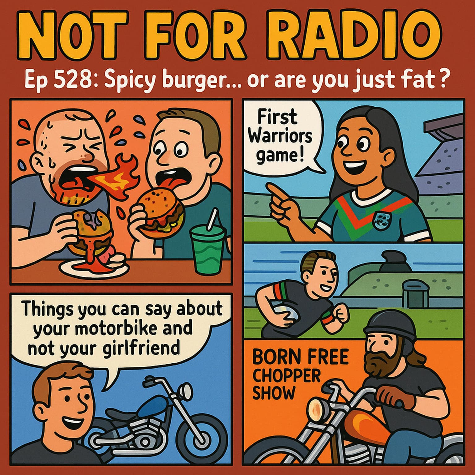 528: Spicy burger... or are you just fat? artwork
